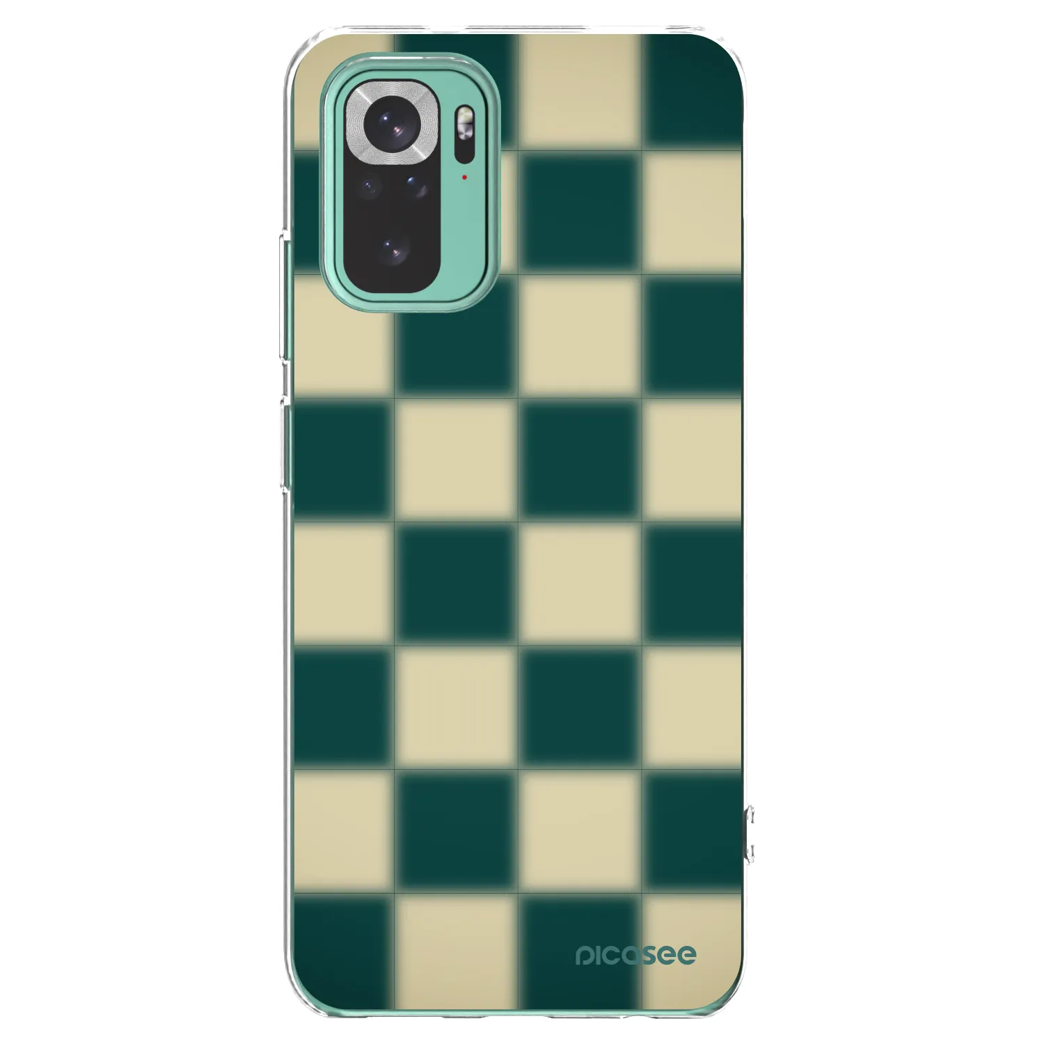 Picasee Xiaomi Redmi Note 10 Pro Hülle - Transparentes Silikon - Shadow Chess