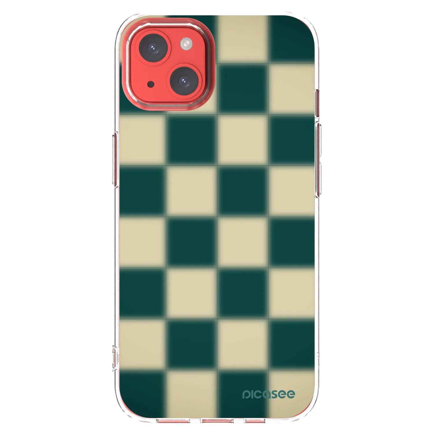 Picasee Apple iPhone 13 Hülle - Transparentes Silikon - Shadow Chess