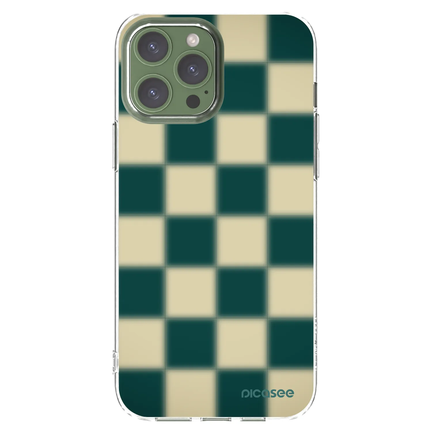 Picasee Apple iPhone 13 Pro Max Hülle - Transparentes Silikon - Shadow Chess