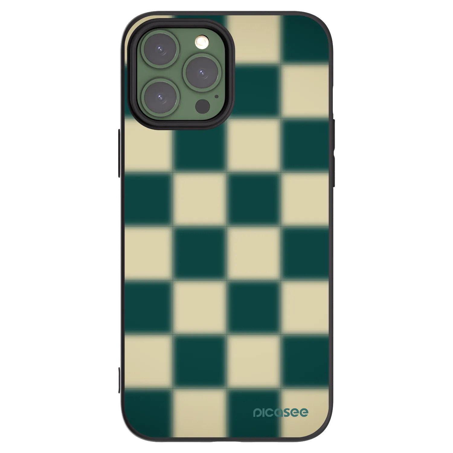 Picasee Apple iPhone 13 Pro Max Hülle - Schwarzes Silikon - Shadow Chess