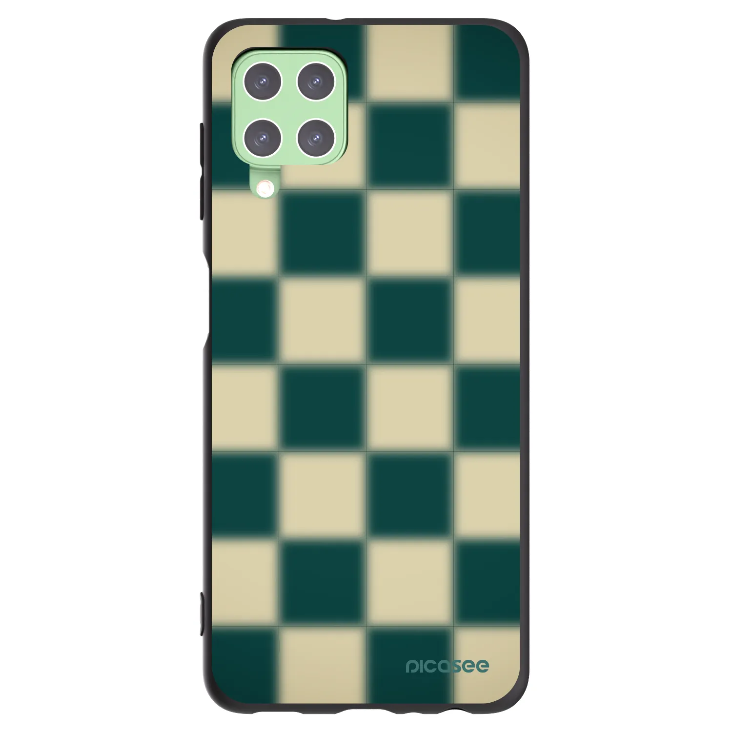 Picasee Samsung Galaxy A22 A225F 4G Hülle - Schwarzes Silikon - Shadow Chess