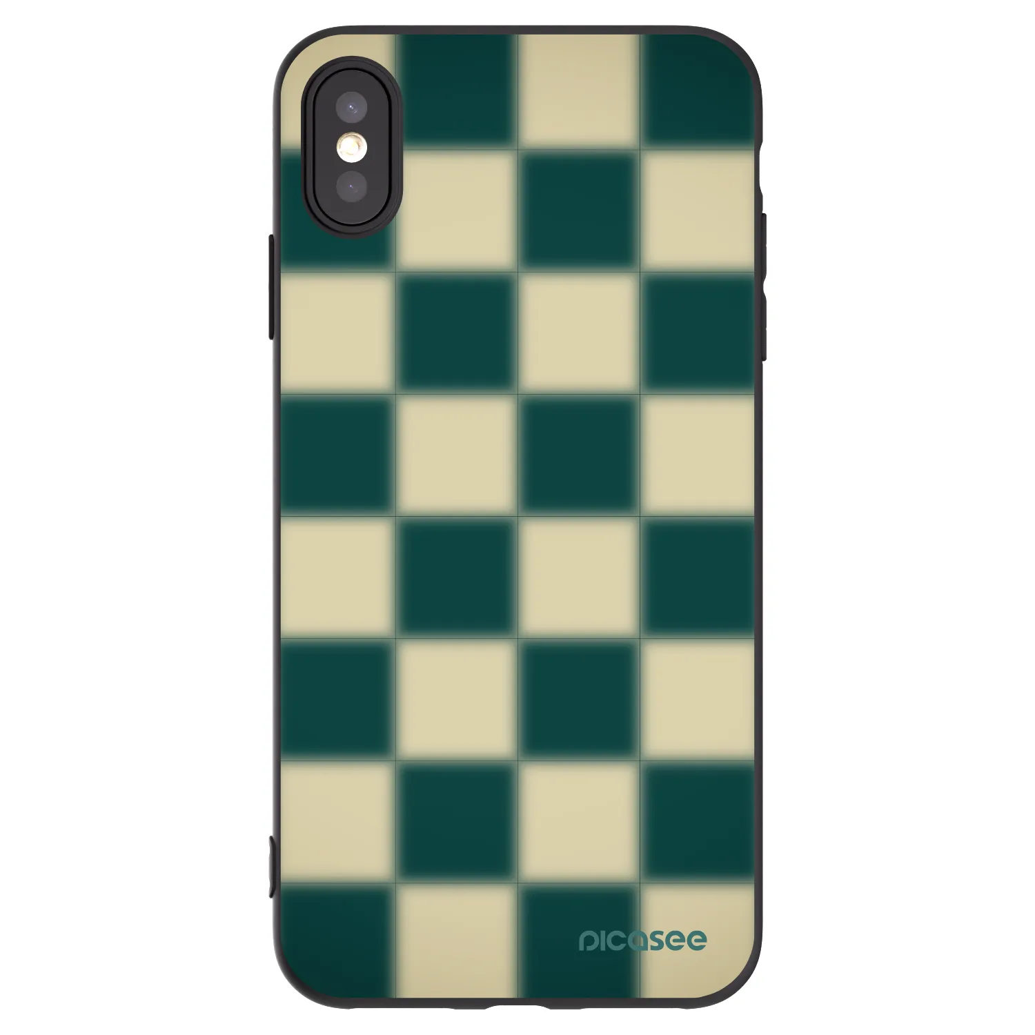 Picasee Apple iPhone XS Max Hülle - Schwarzes Silikon - Shadow Chess