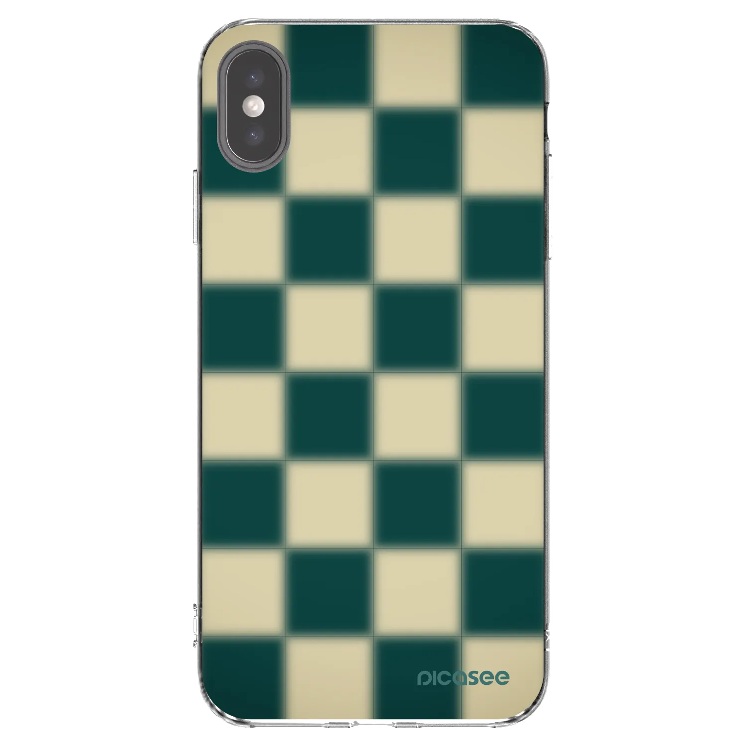 Picasee Apple iPhone XS Max Hülle - Transparentes Silikon - Shadow Chess