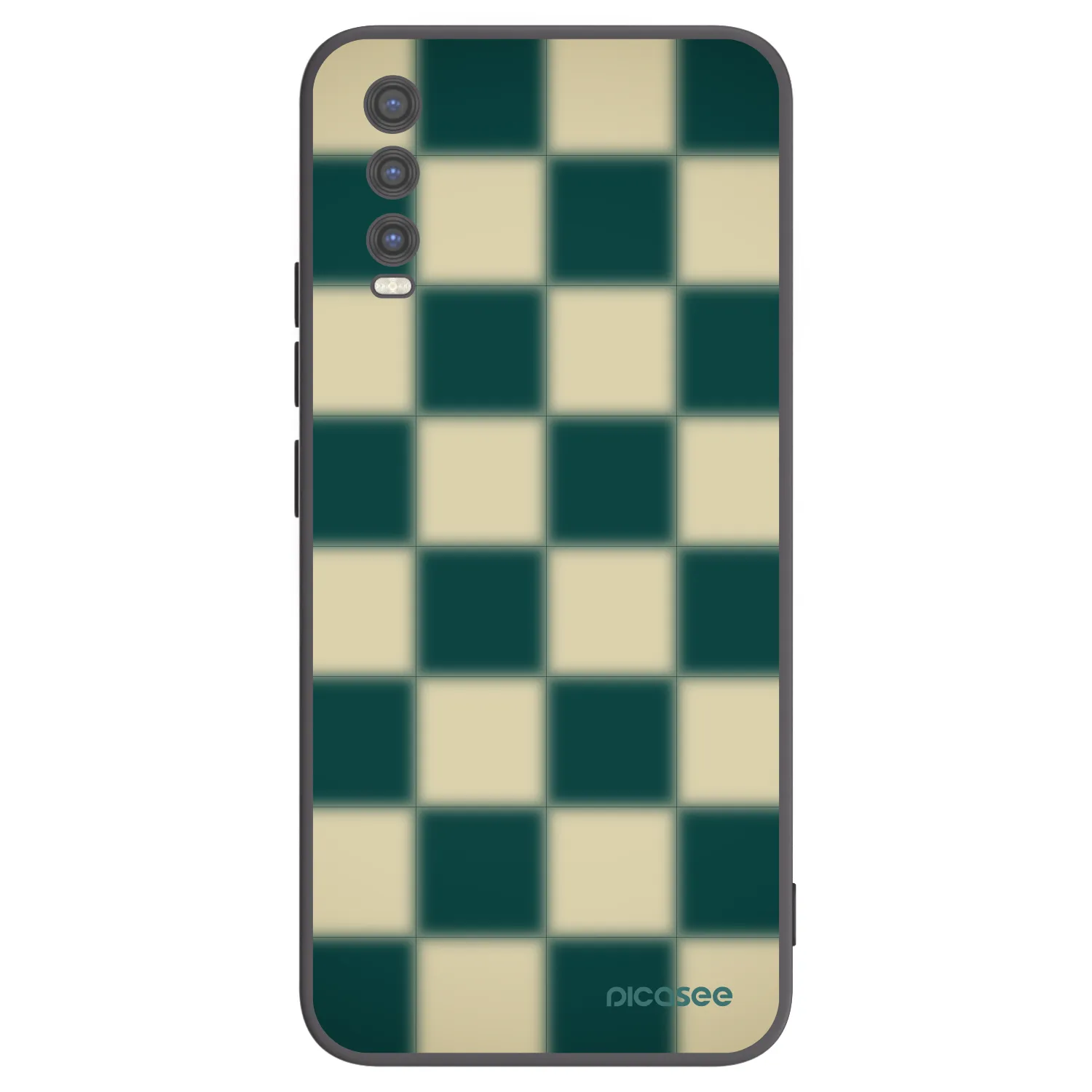 Picasee Vivo Y20s Hülle - Schwarzes Silikon - Shadow Chess