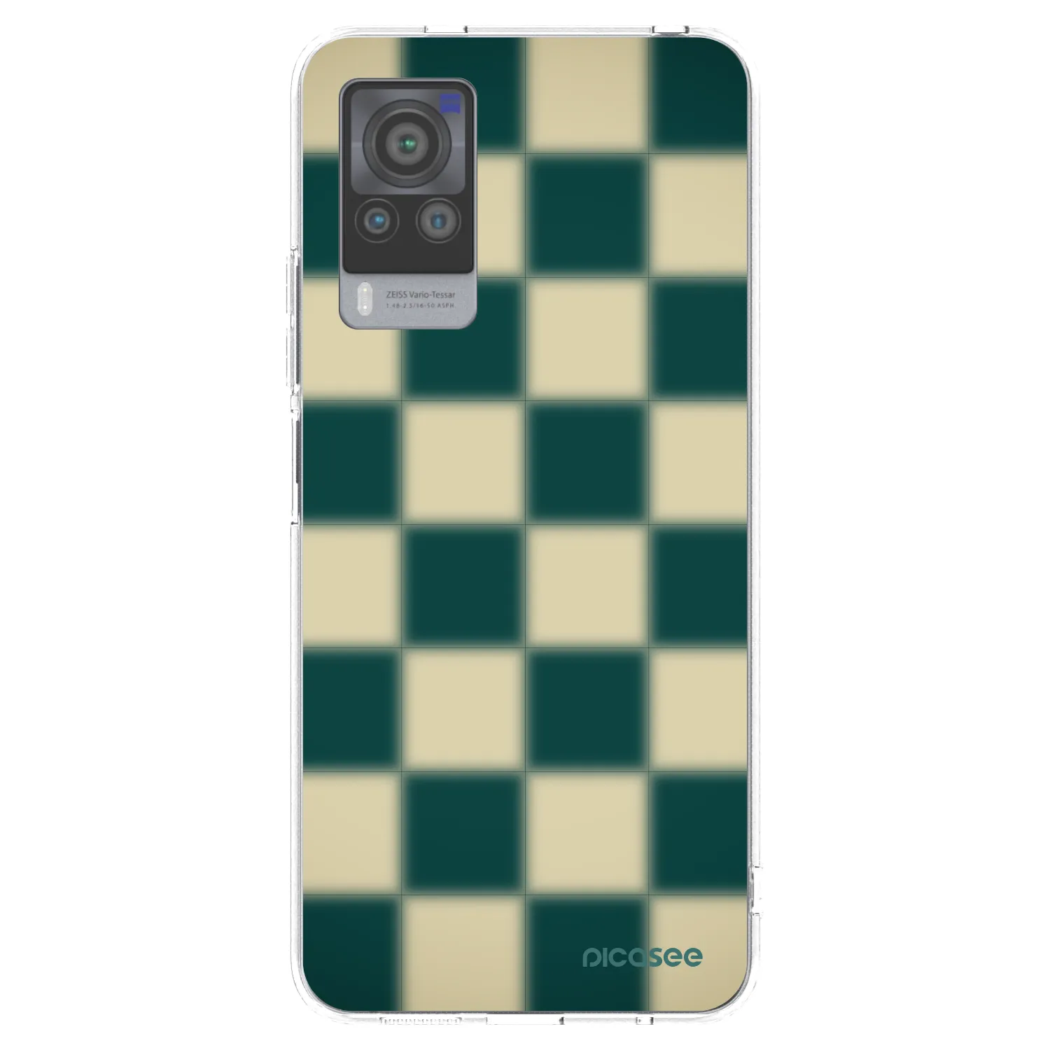 Picasee Vivo X60 Pro 5G Hülle - Transparentes Silikon - Shadow Chess
