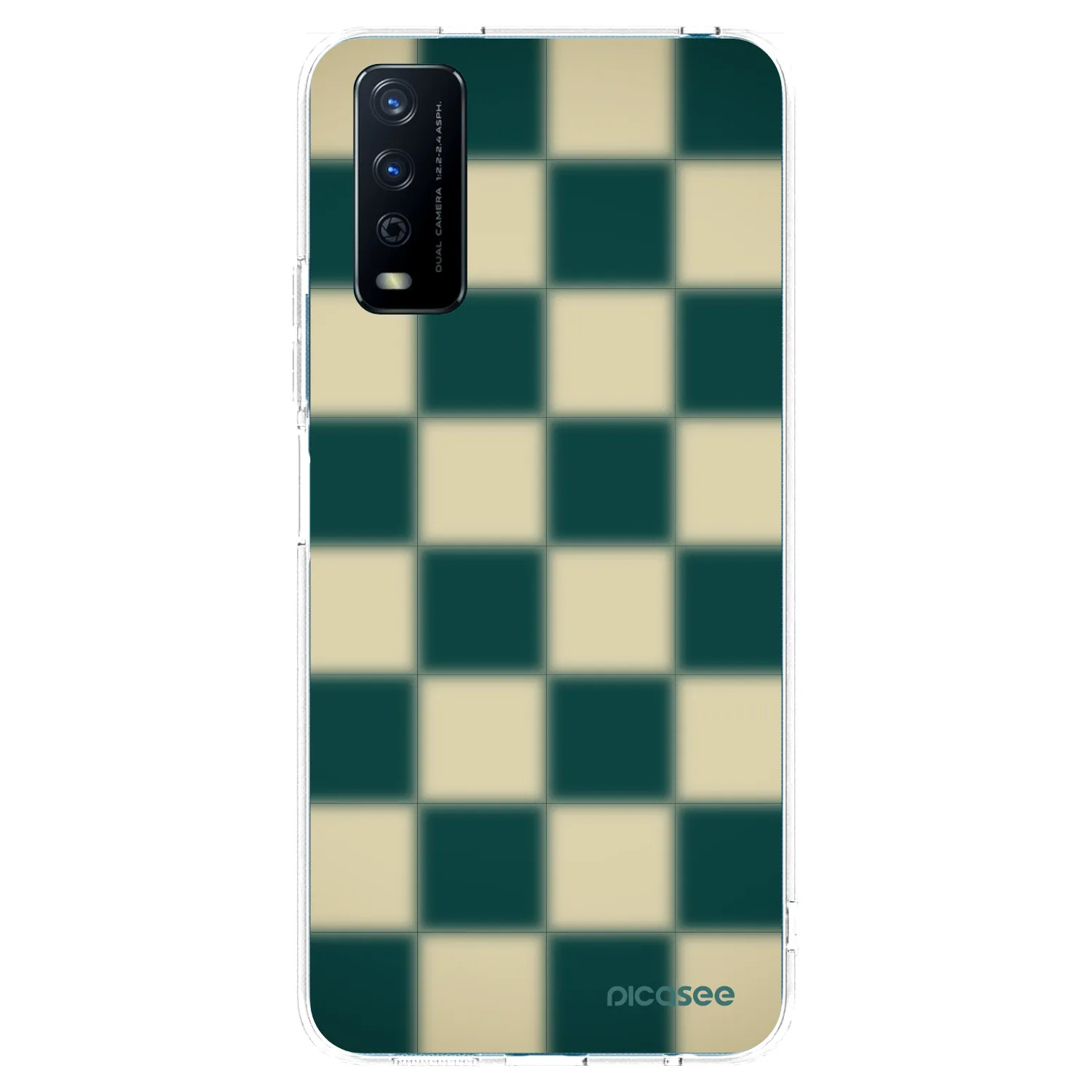 Picasee Vivo Y11s Hülle - Transparentes Silikon - Shadow Chess
