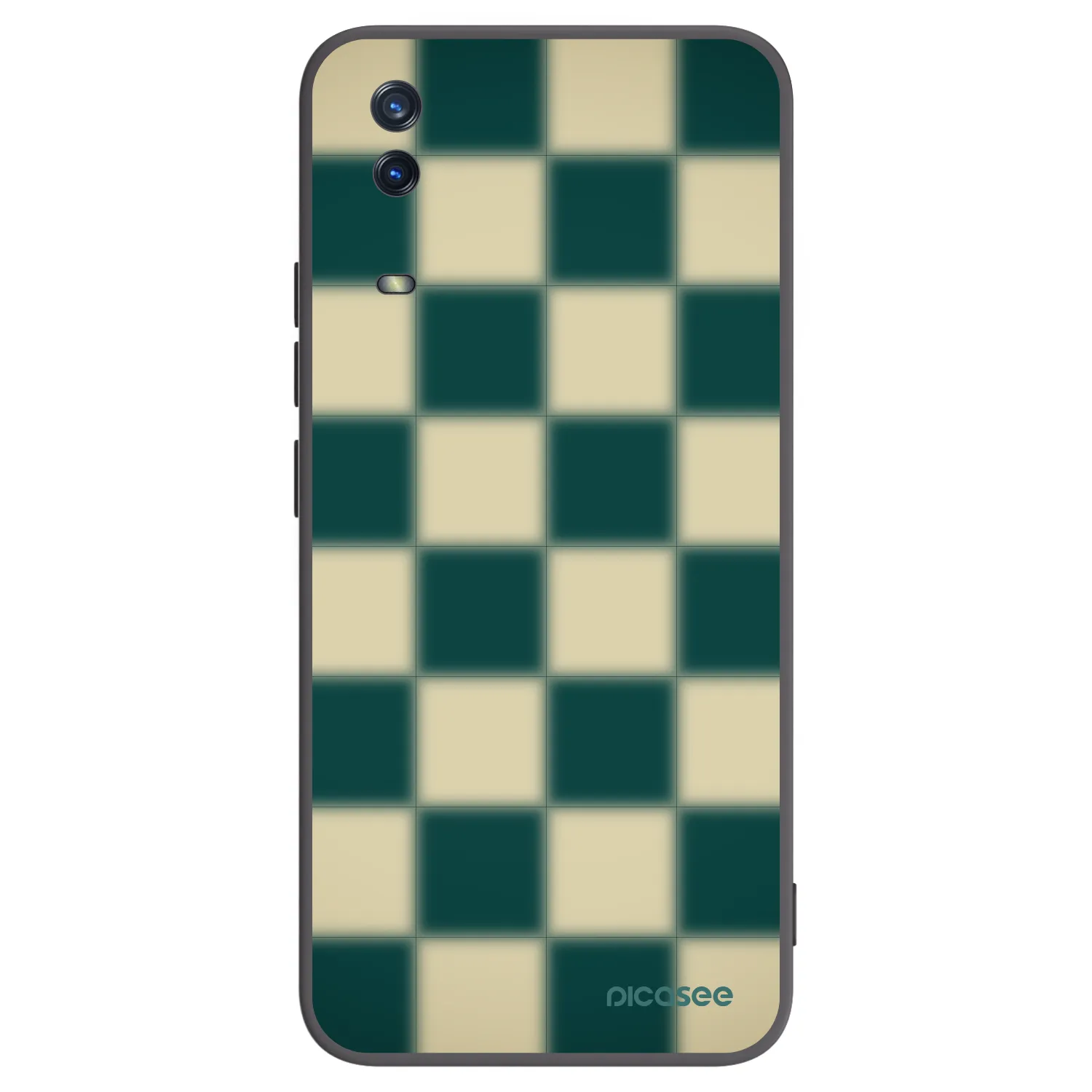 Picasee Vivo Y11s Hülle - Schwarzes Silikon - Shadow Chess