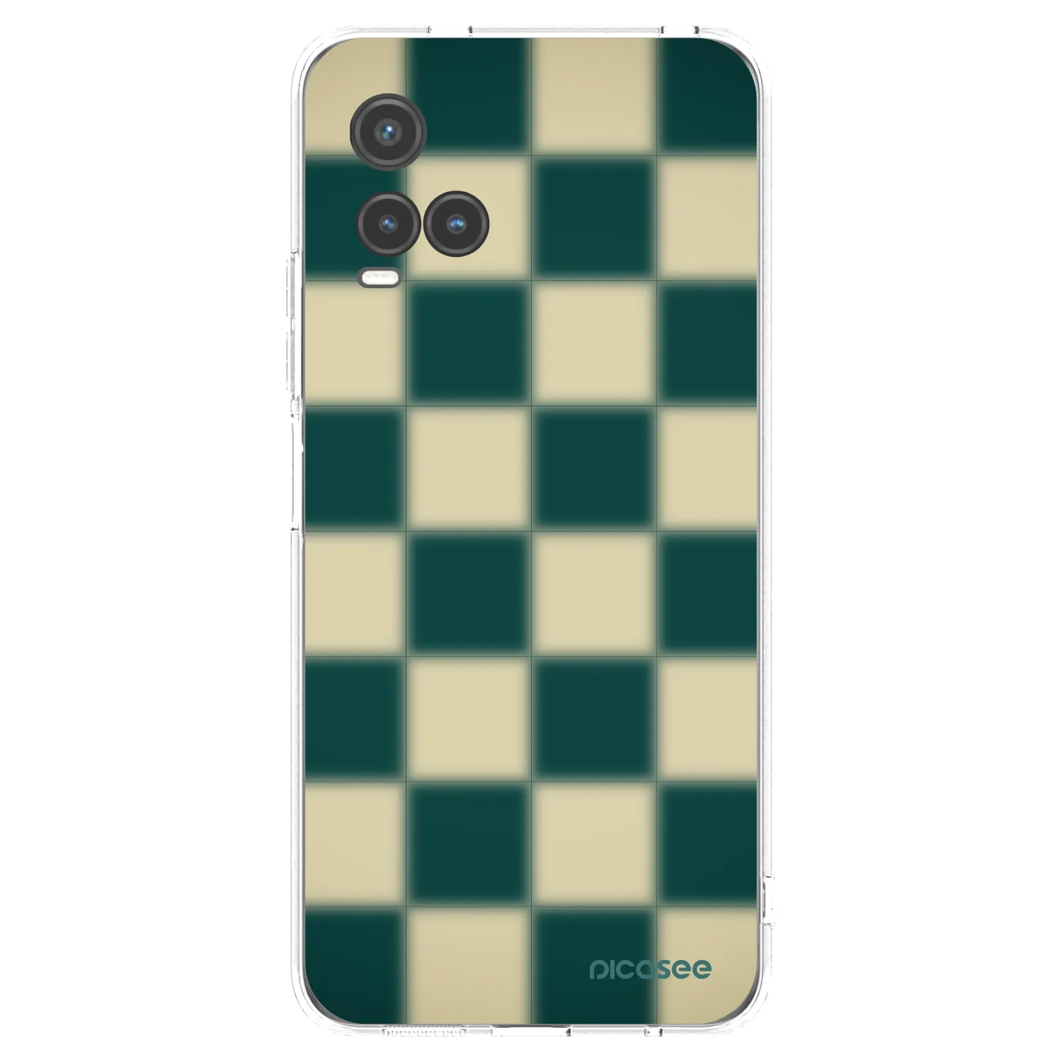 Picasee Vivo Y33s Hülle - Transparentes Silikon - Shadow Chess