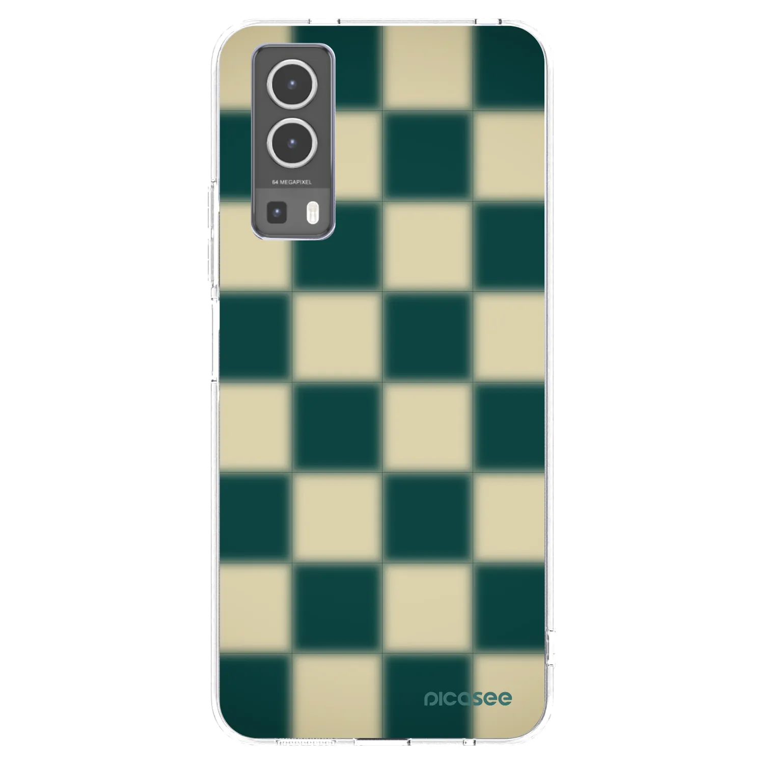 Picasee Vivo Y72 5G Hülle - Transparentes Silikon - Shadow Chess