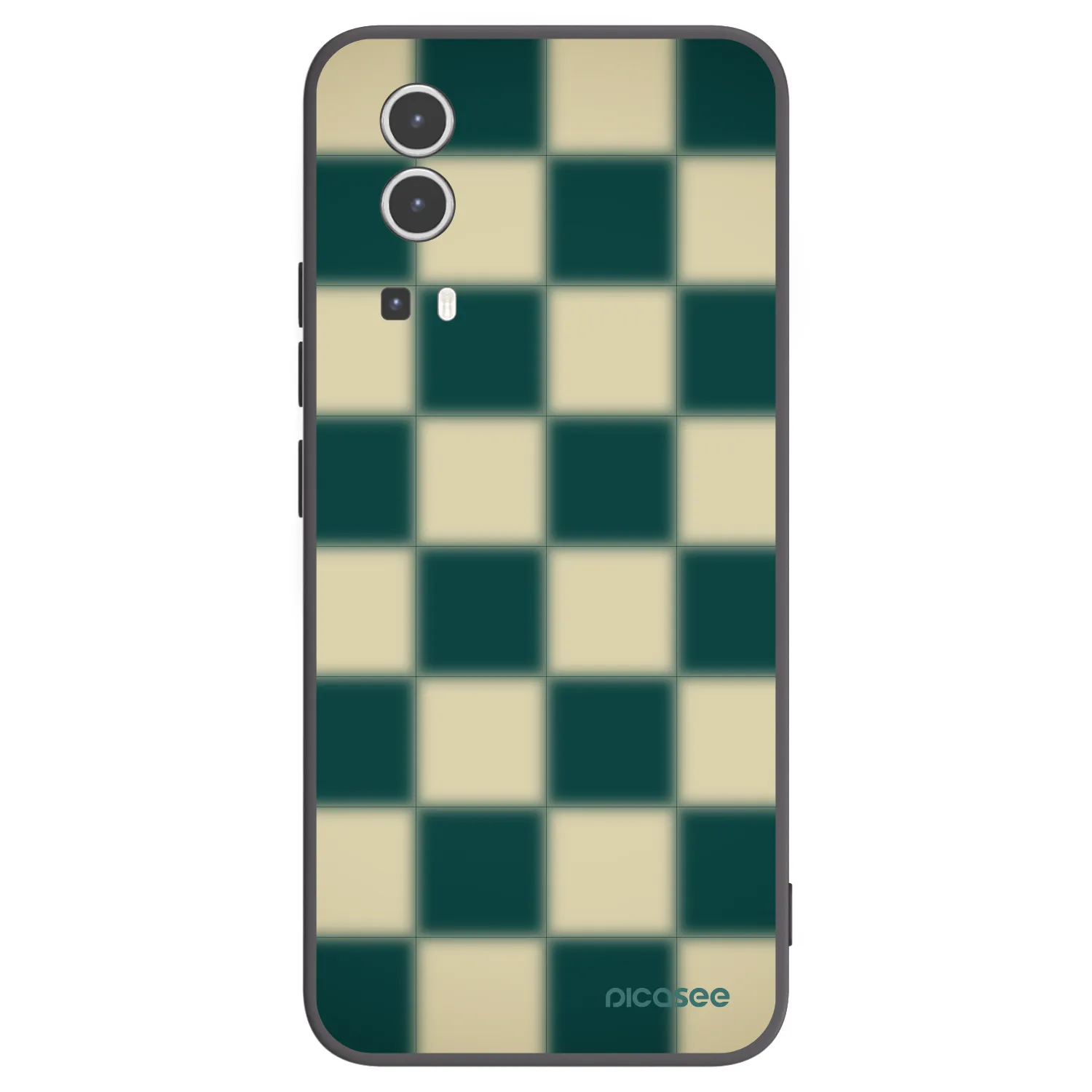 Picasee Vivo Y72 5G Hülle - Schwarzes Silikon - Shadow Chess