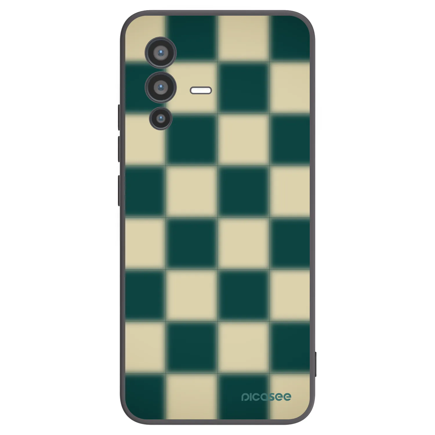 Picasee Vivo V23 5G Hülle - Schwarzes Silikon - Shadow Chess
