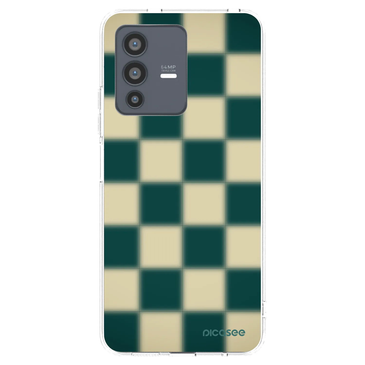 Picasee Vivo V23 5G Hülle - Transparentes Silikon - Shadow Chess