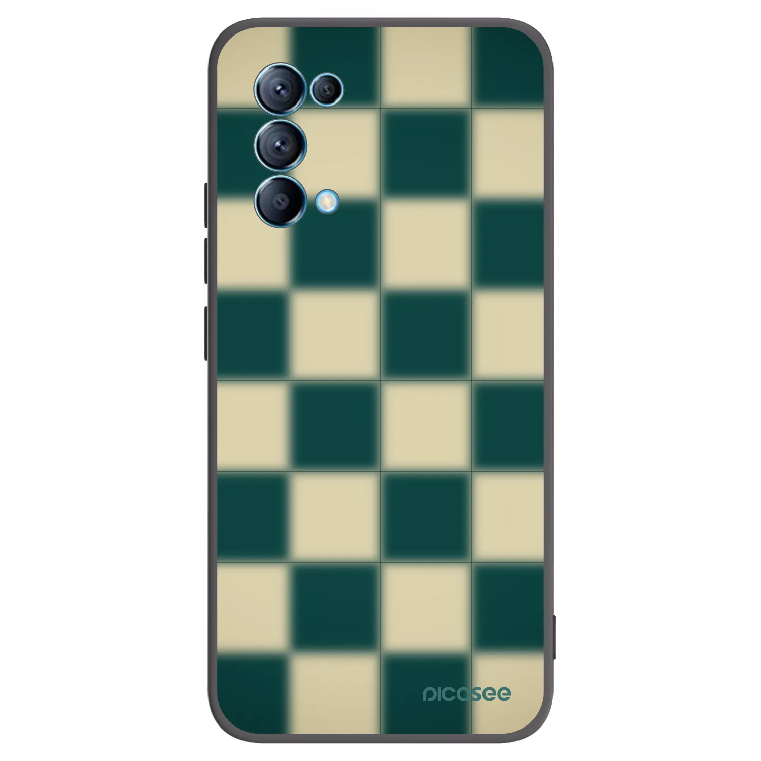 Picasee OPPO A16s Hülle - Schwarzes Silikon - Shadow Chess