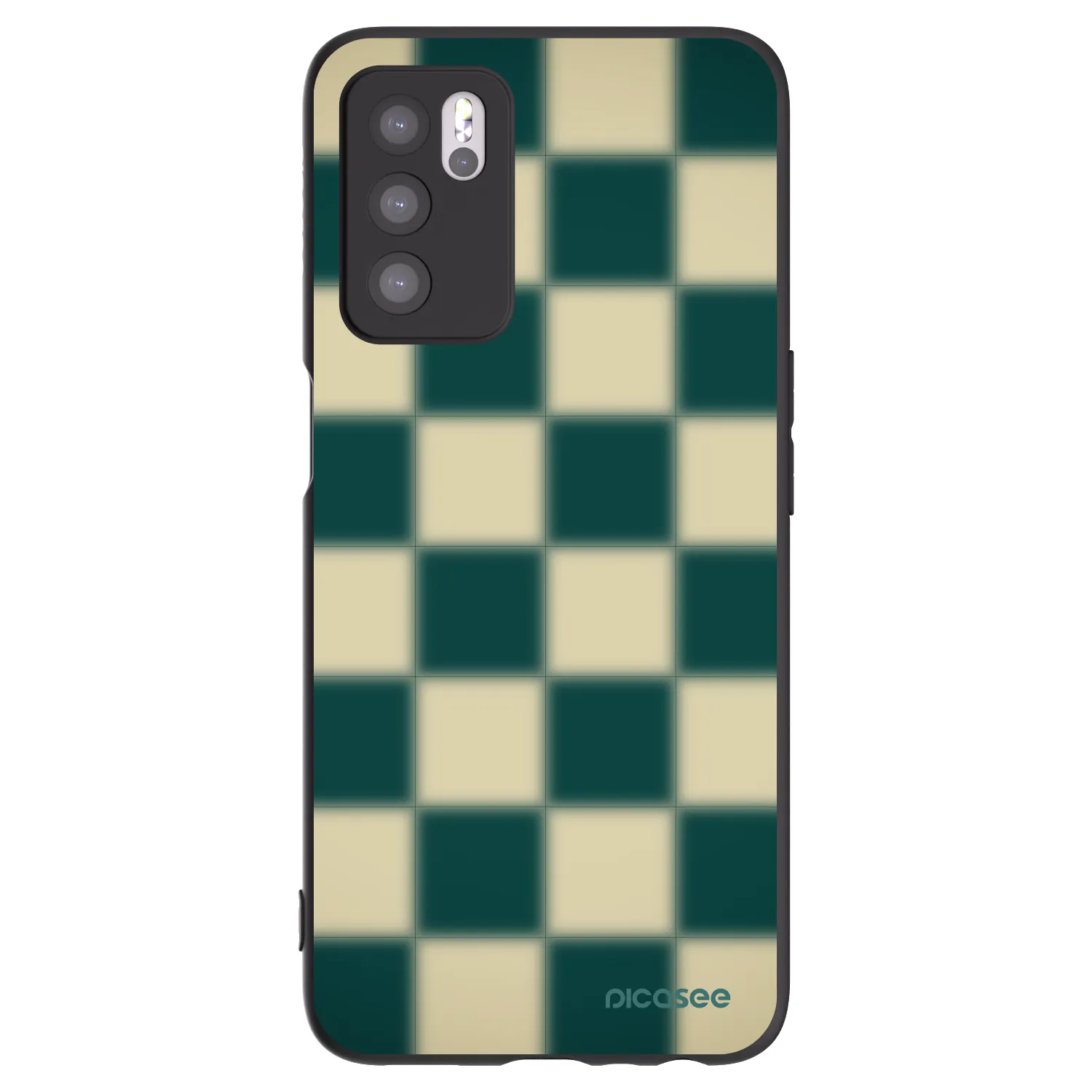 Picasee OPPO A16s Hülle - Schwarzes Silikon - Shadow Chess