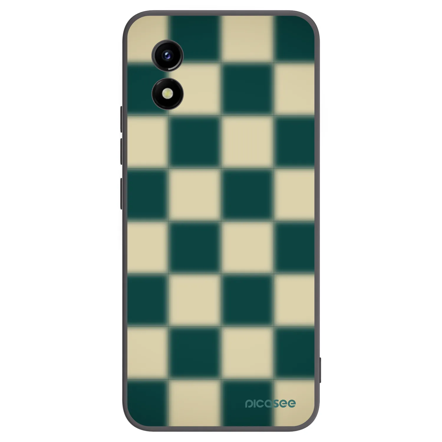 Picasee Vivo Y01 Hülle - Schwarzes Silikon - Shadow Chess