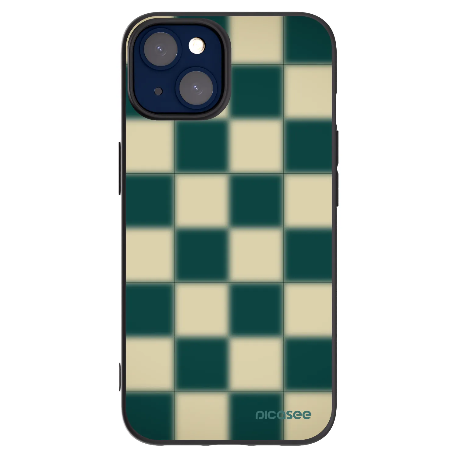 Picasee Apple iPhone 14 Hülle - Schwarzes Silikon - Shadow Chess