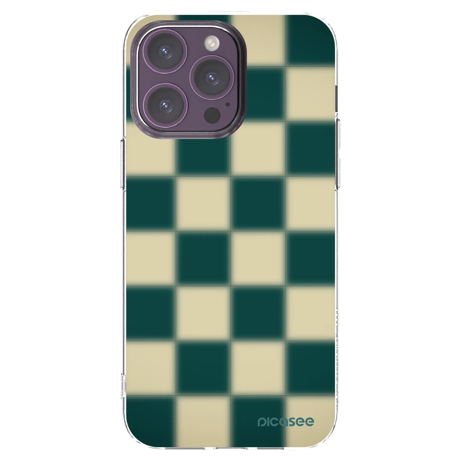 Picasee Apple iPhone 14 Pro Max Hülle - Transparentes Silikon - Shadow Chess