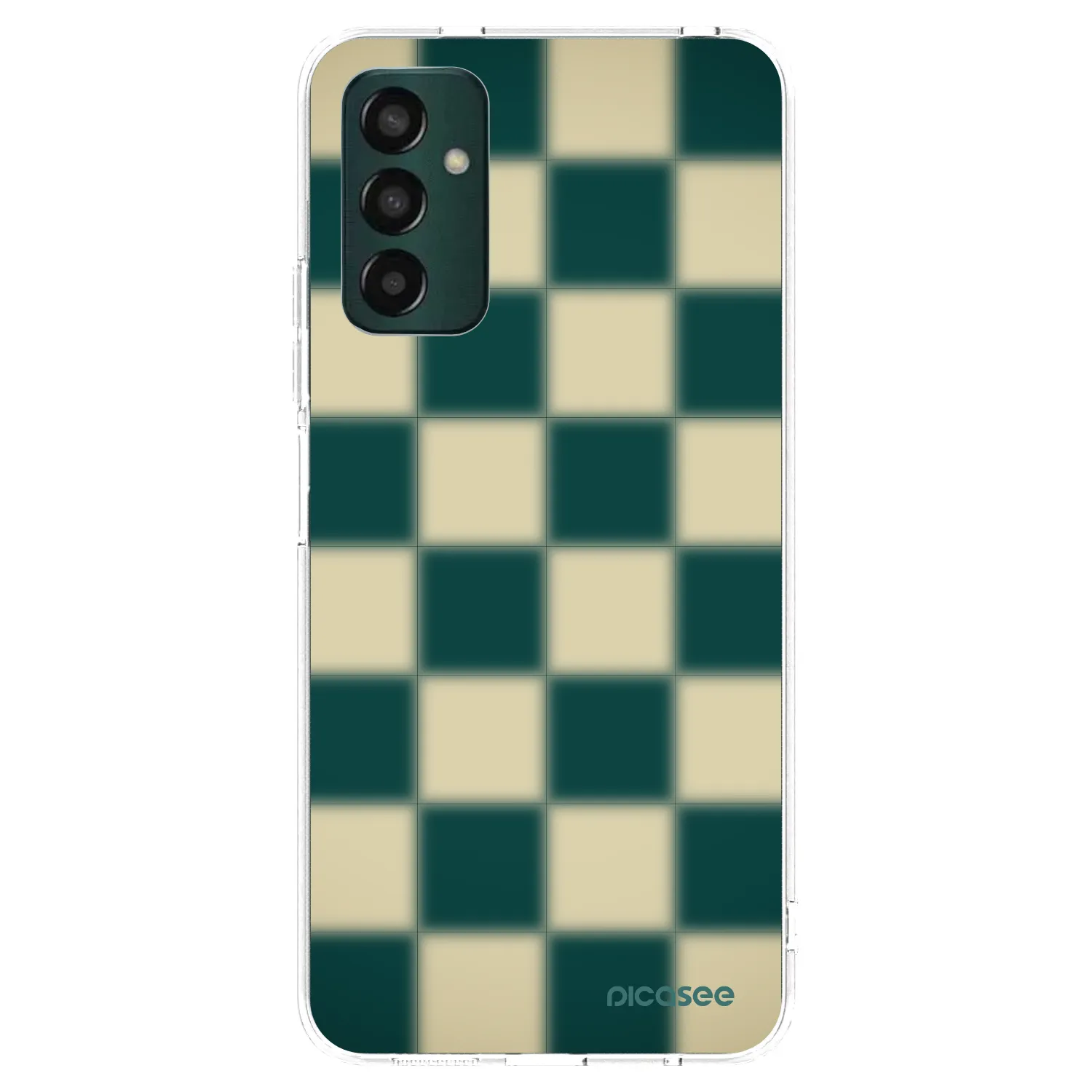 Picasee Samsung Galaxy M13 M135F Hülle - Transparentes Silikon - Shadow Chess