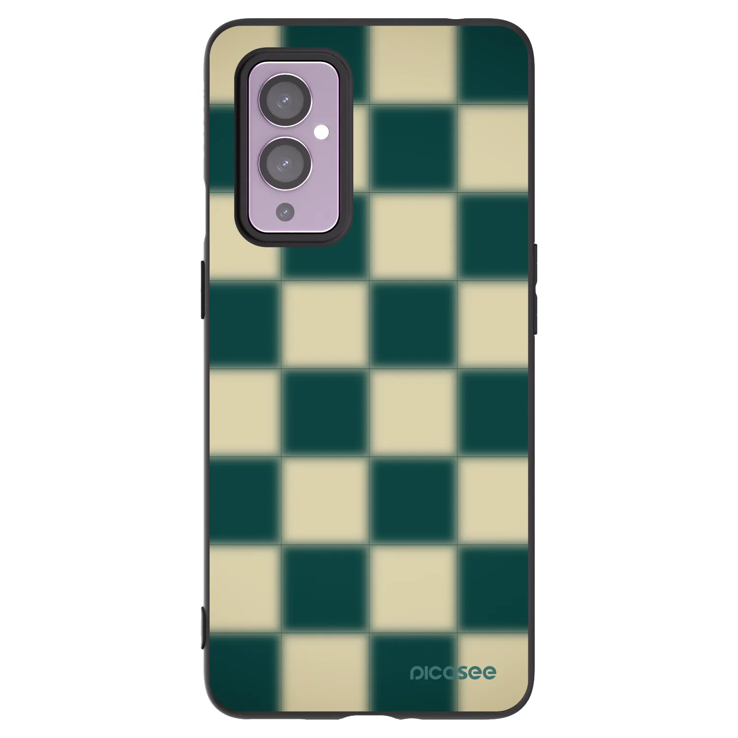 Picasee OnePlus 9 Hülle - Schwarzes Silikon - Shadow Chess