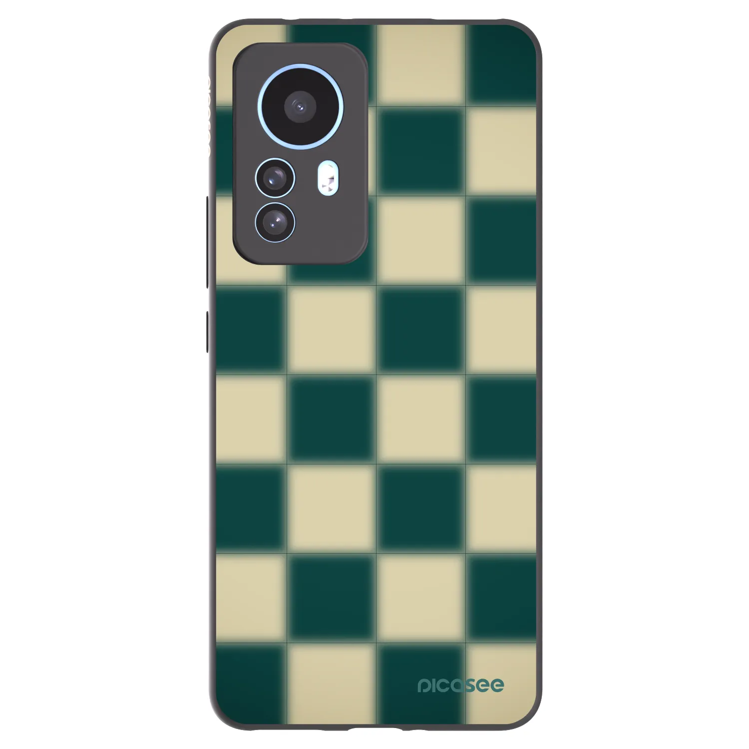 Picasee Xiaomi 12T Hülle - Schwarzes Silikon - Shadow Chess