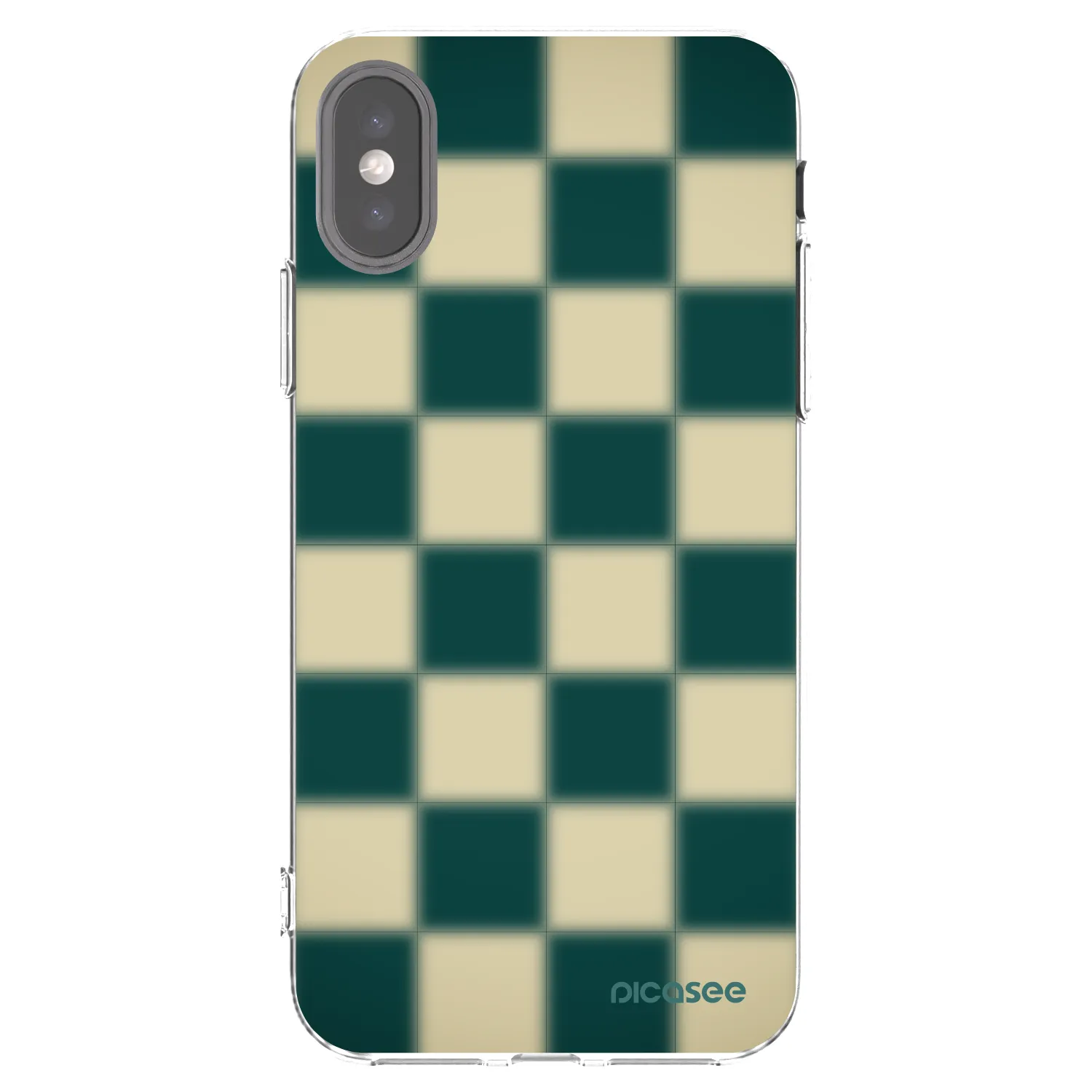 Picasee Apple iPhone X/XS Hülle - Transparentes Silikon - Shadow Chess