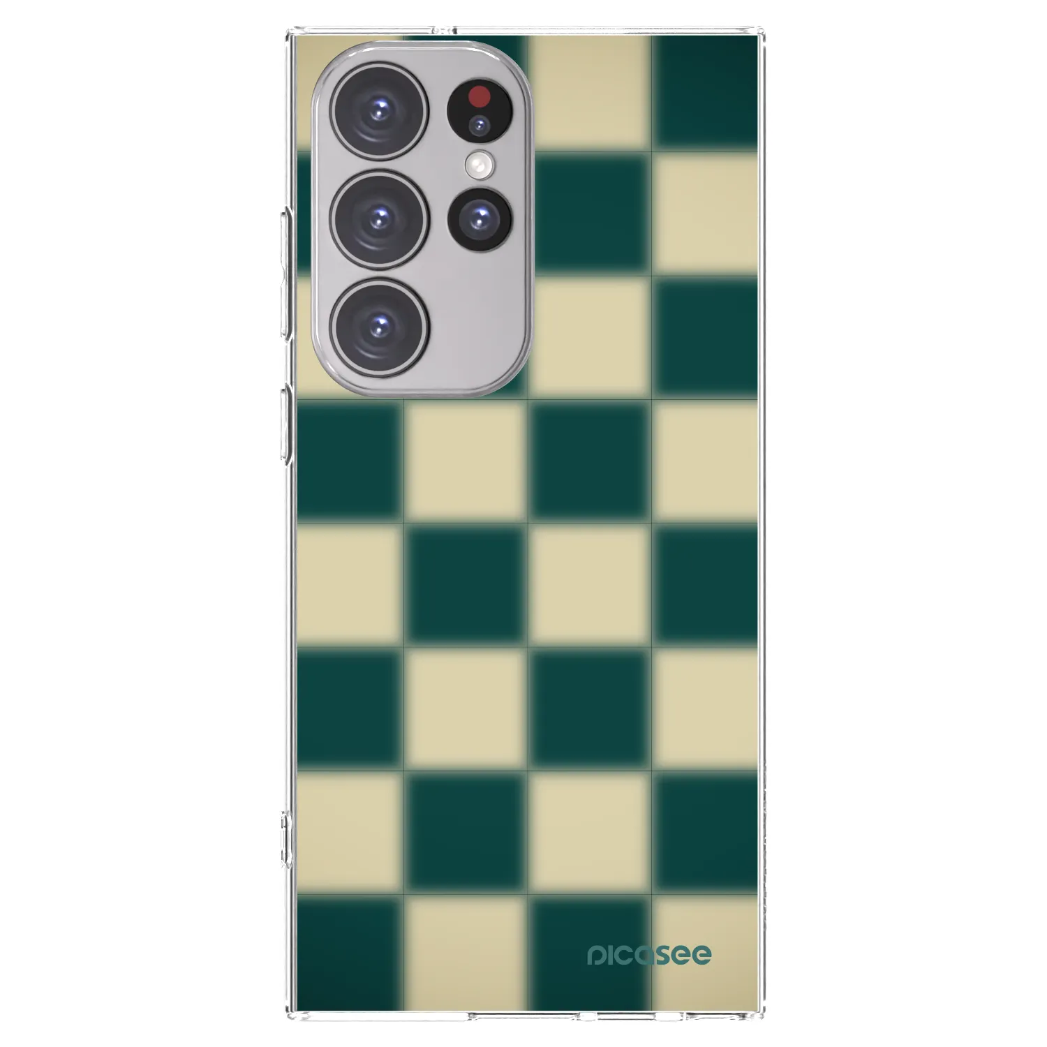 Picasee Samsung Galaxy S23 Ultra 5G Hülle - Transparentes Silikon - Shadow Chess