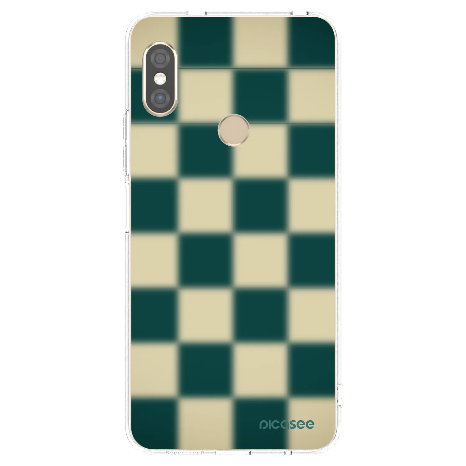 Picasee Xiaomi Redmi Note 5 Global Hülle - Transparentes Silikon - Shadow Chess