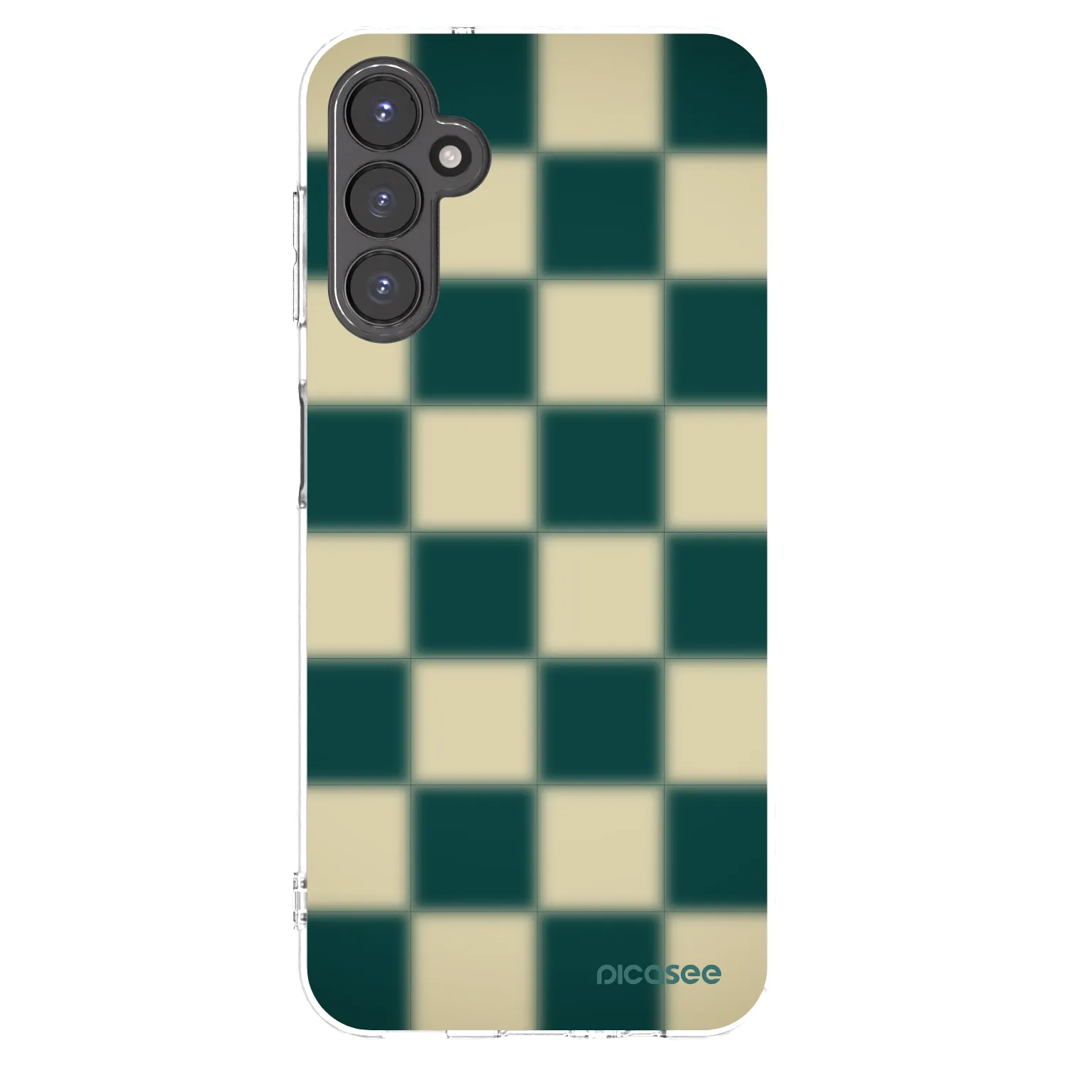 Picasee Samsung Galaxy A14 5G A146P Hülle - Transparentes Silikon - Shadow Chess