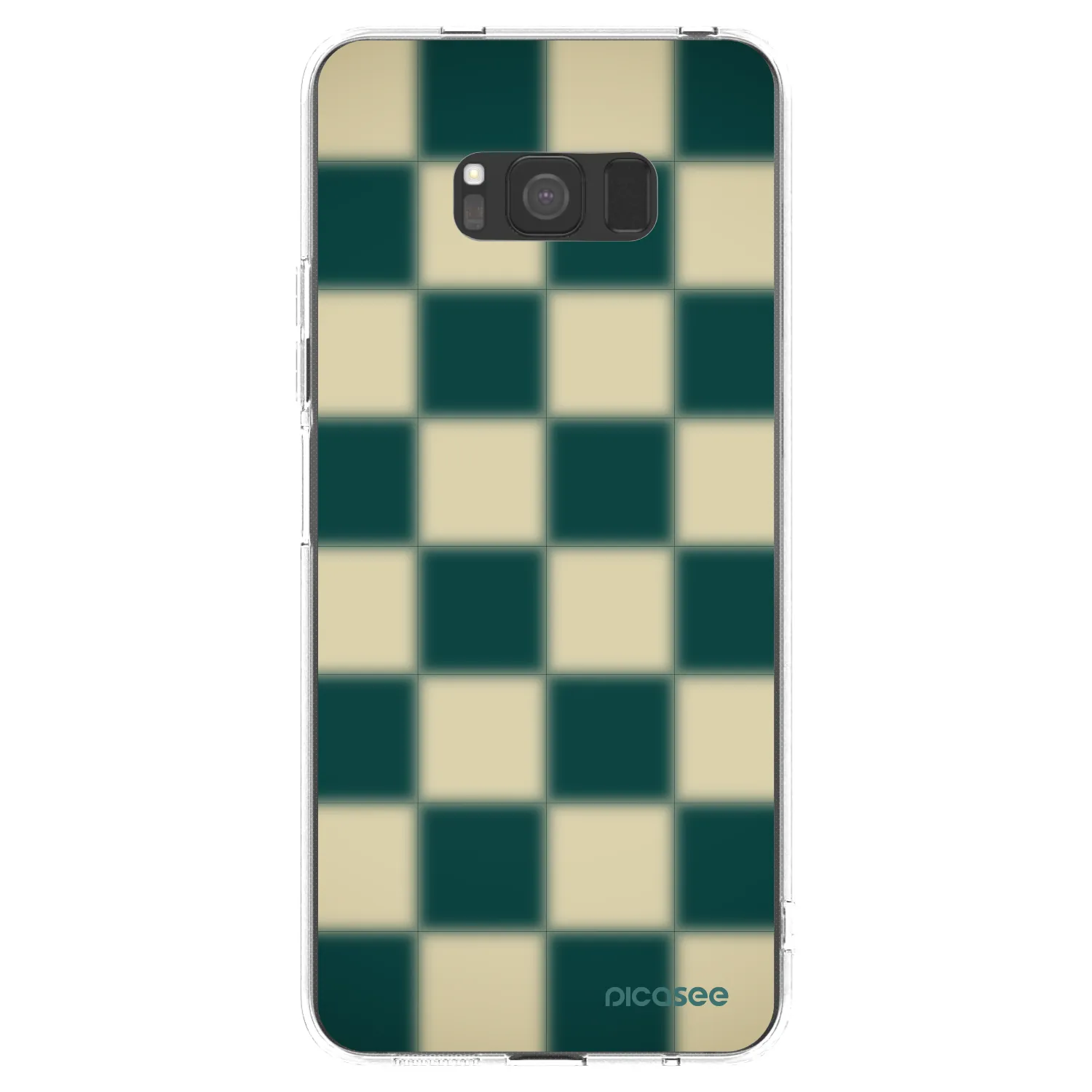 Picasee Samsung Galaxy S8 G950F Hülle - Transparentes Silikon - Shadow Chess