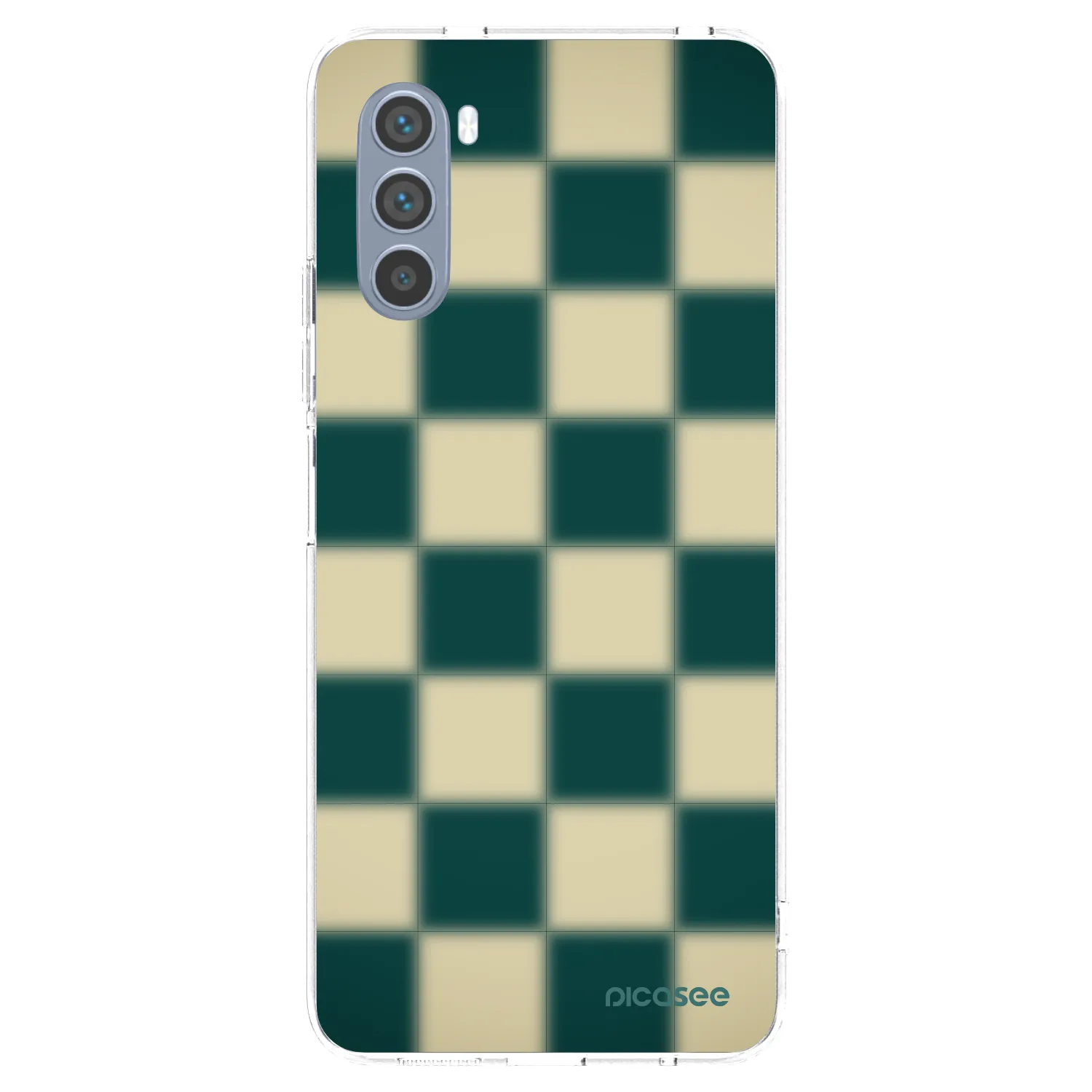 Picasee Motorola Moto G62 Hülle - Transparentes Silikon - Shadow Chess