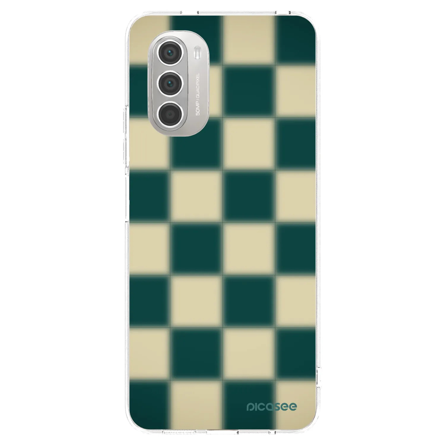Picasee Motorola Moto G51 Hülle - Transparentes Silikon - Shadow Chess