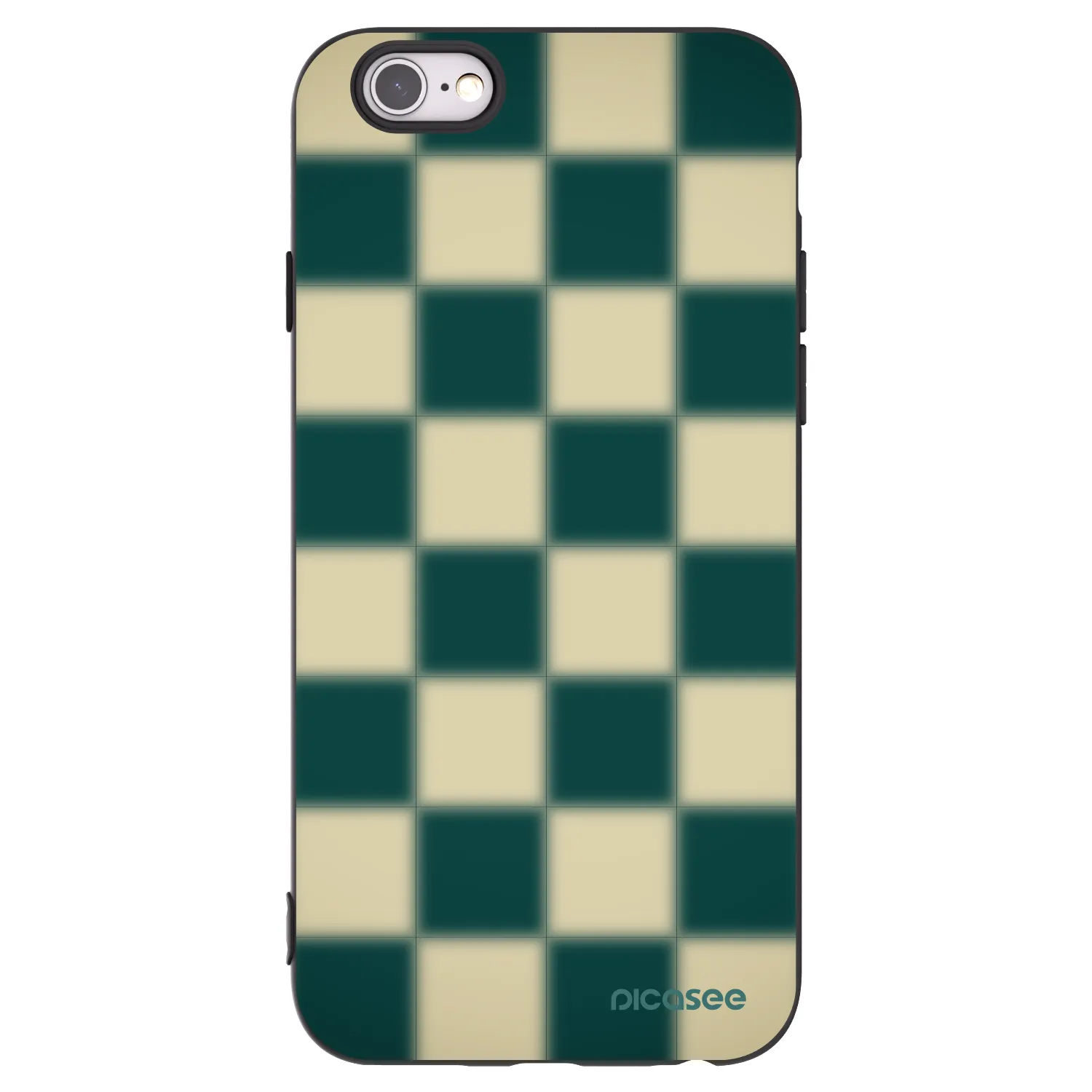 Picasee Apple iPhone 6/6S Hülle - Schwarzes Silikon - Shadow Chess