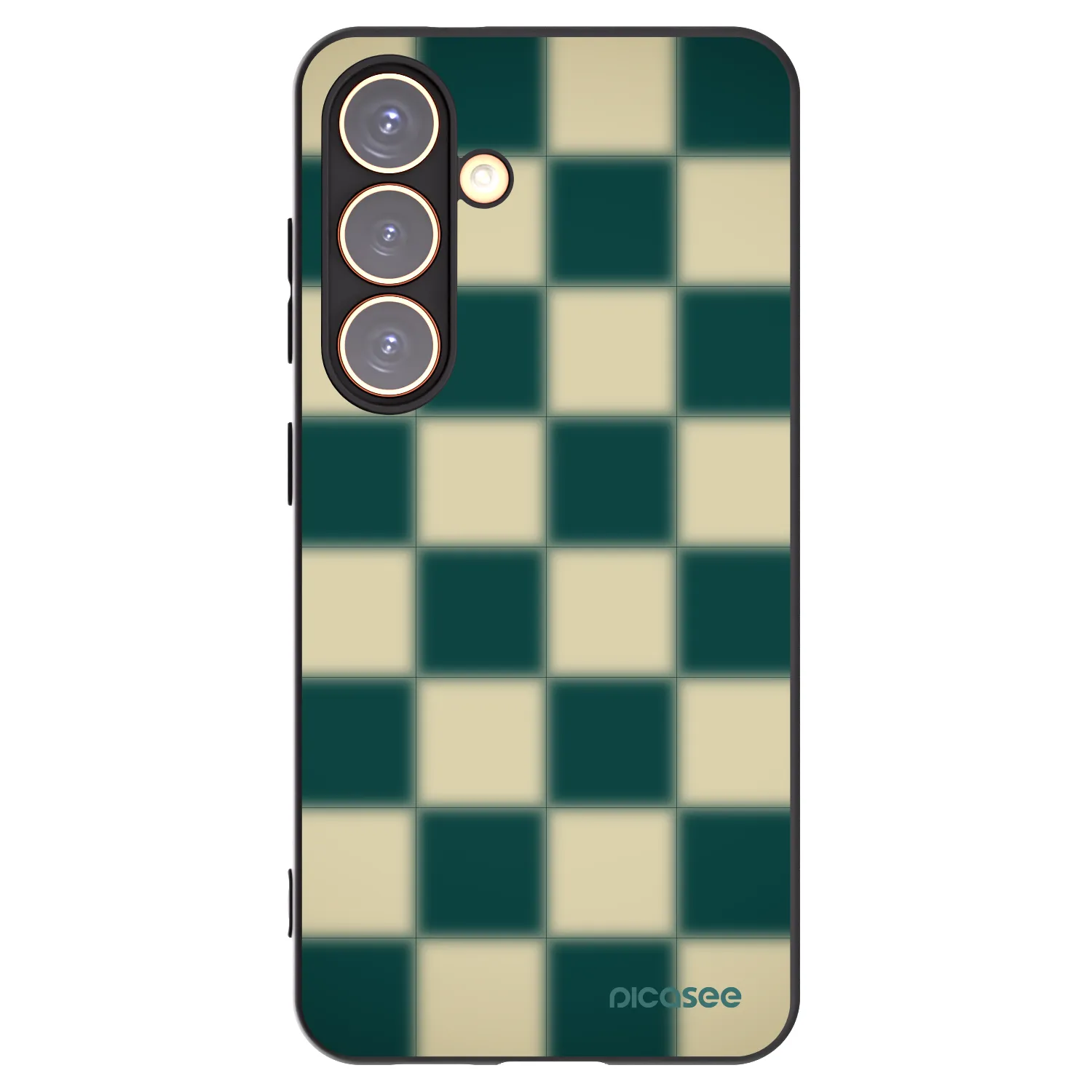 Picasee Samsung Galaxy S24 S921B 5G Hülle - Schwarzes Silikon - Shadow Chess