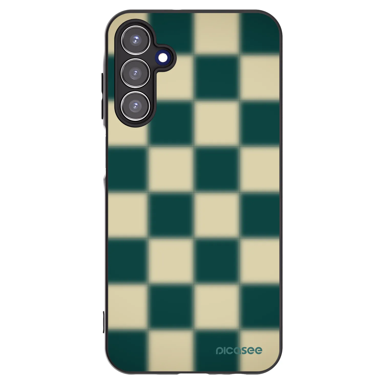 Picasee Samsung Galaxy A15 A155F 4G Hülle - Schwarzes Silikon - Shadow Chess
