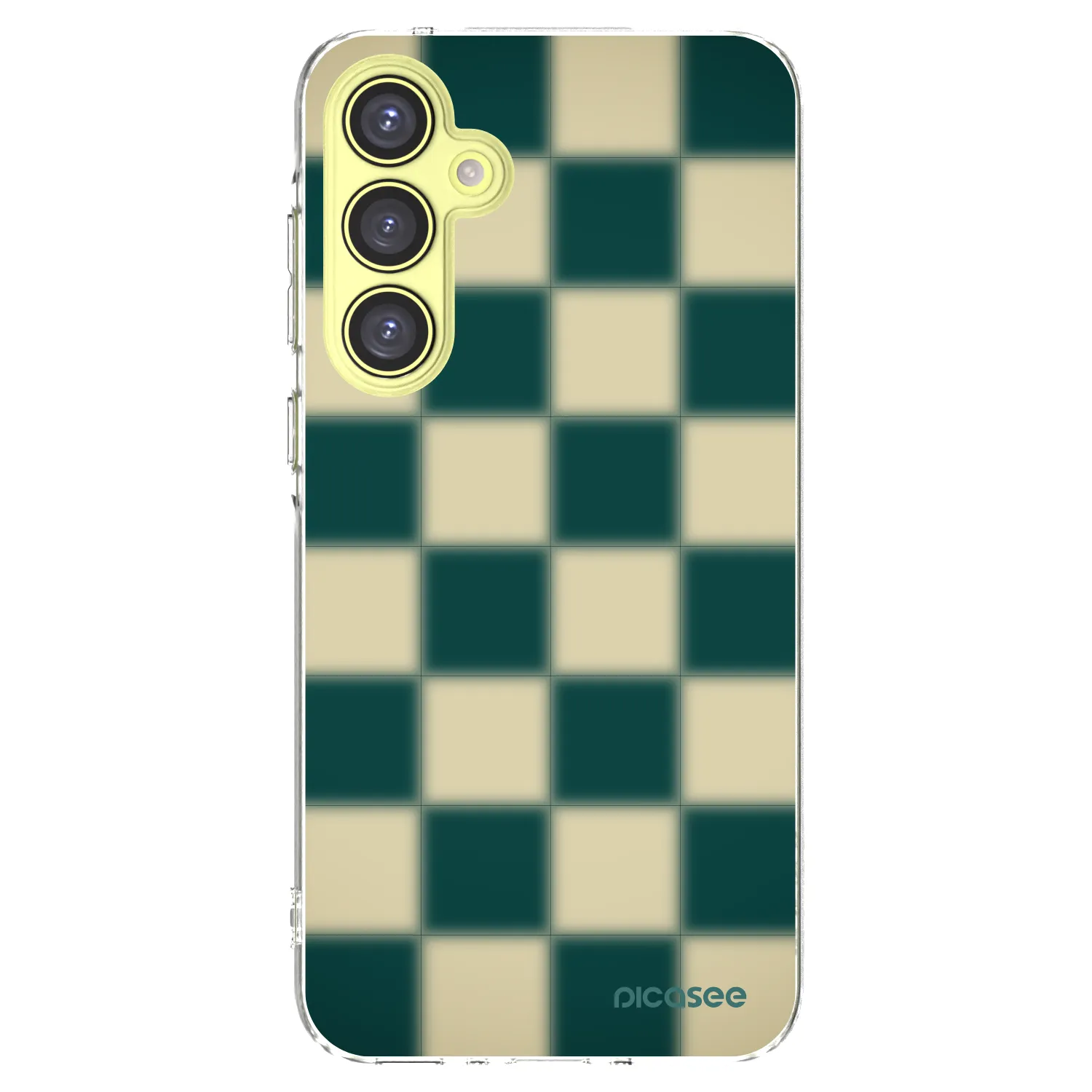 Picasee Samsung Galaxy A35 5G A356B Hülle - Transparentes Silikon - Shadow Chess