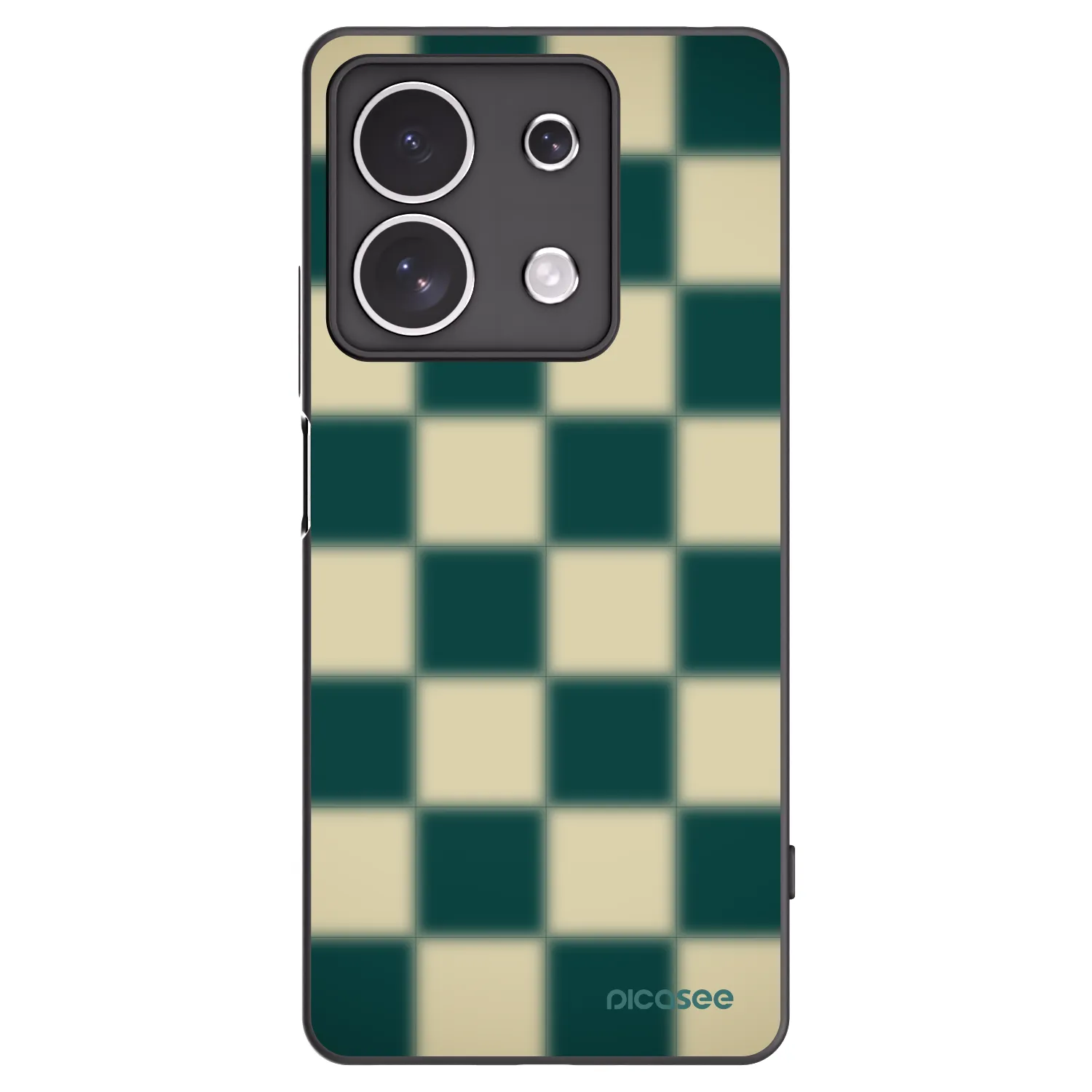 Picasee Xiaomi Redmi Note 13 4G Hülle - Schwarzes Silikon - Shadow Chess
