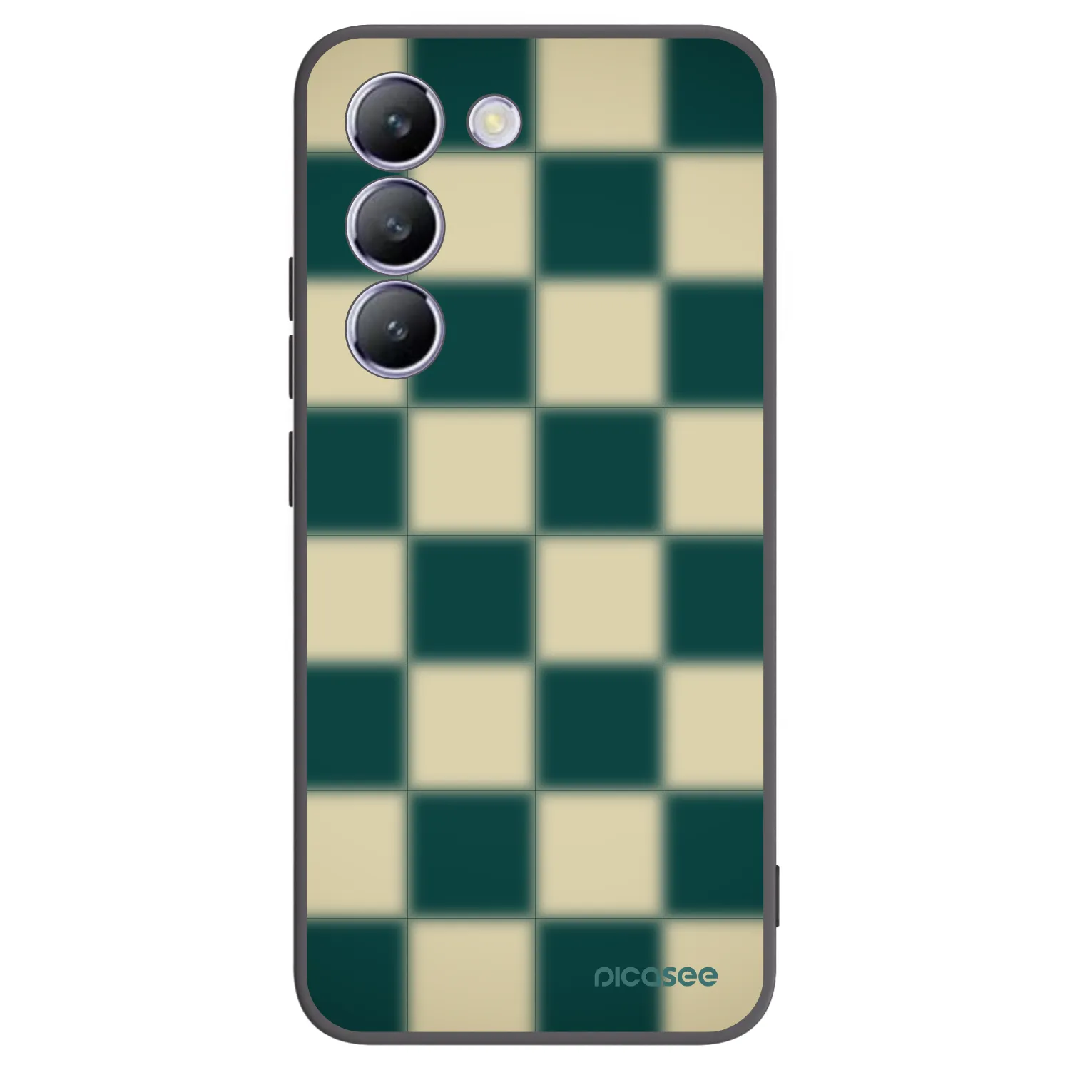 Picasee Vivo V40 SE 5G Hülle - Schwarzes Silikon - Shadow Chess