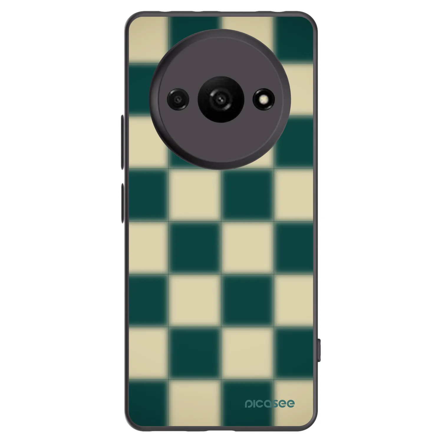 Picasee Xiaomi Redmi A3 Hülle - Schwarzes Silikon - Shadow Chess