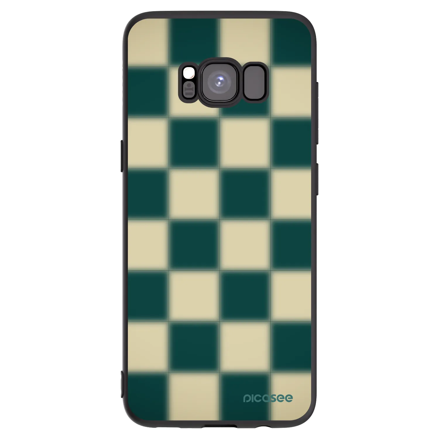 Picasee Samsung Galaxy S8 G950F Hülle - Schwarzes Silikon - Shadow Chess