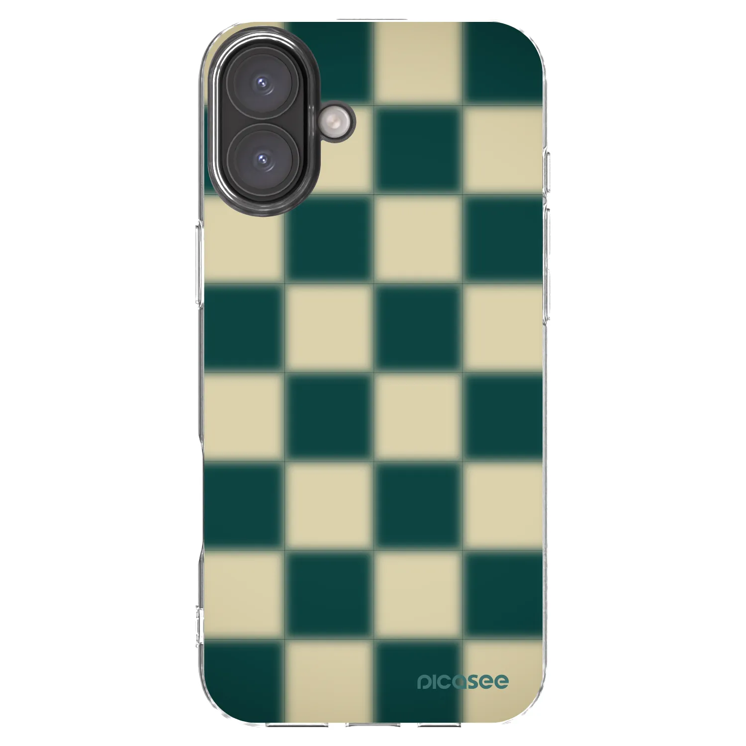 Picasee Apple iPhone 16 Plus Hülle - Transparentes Silikon - Shadow Chess