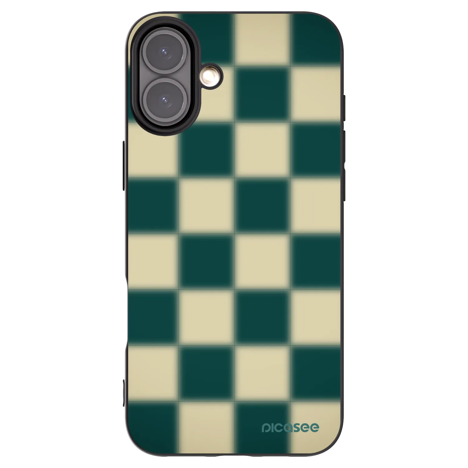 Picasee Apple iPhone 16 Plus Hülle - Schwarzes Silikon - Shadow Chess