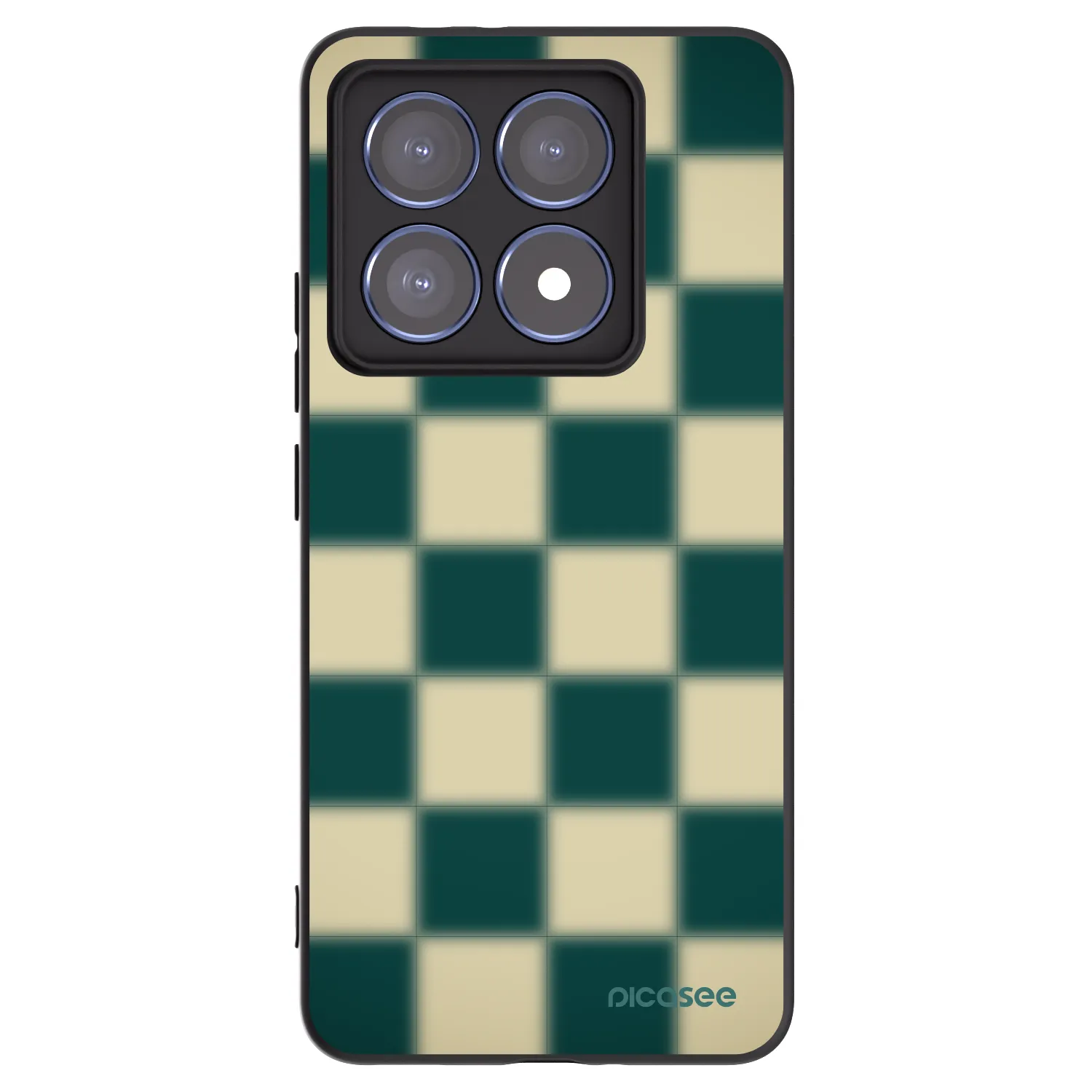 Picasee Xiaomi 14T Pro Hülle - Schwarzes Silikon - Shadow Chess