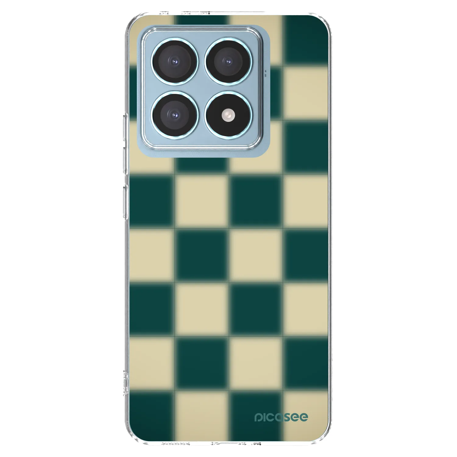 Picasee Xiaomi 14T Pro Hülle - Transparentes Silikon - Shadow Chess