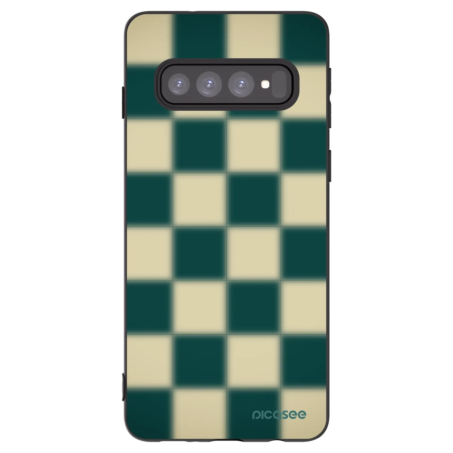 Picasee Samsung Galaxy S10 G973 Hülle - Schwarzes Silikon - Shadow Chess