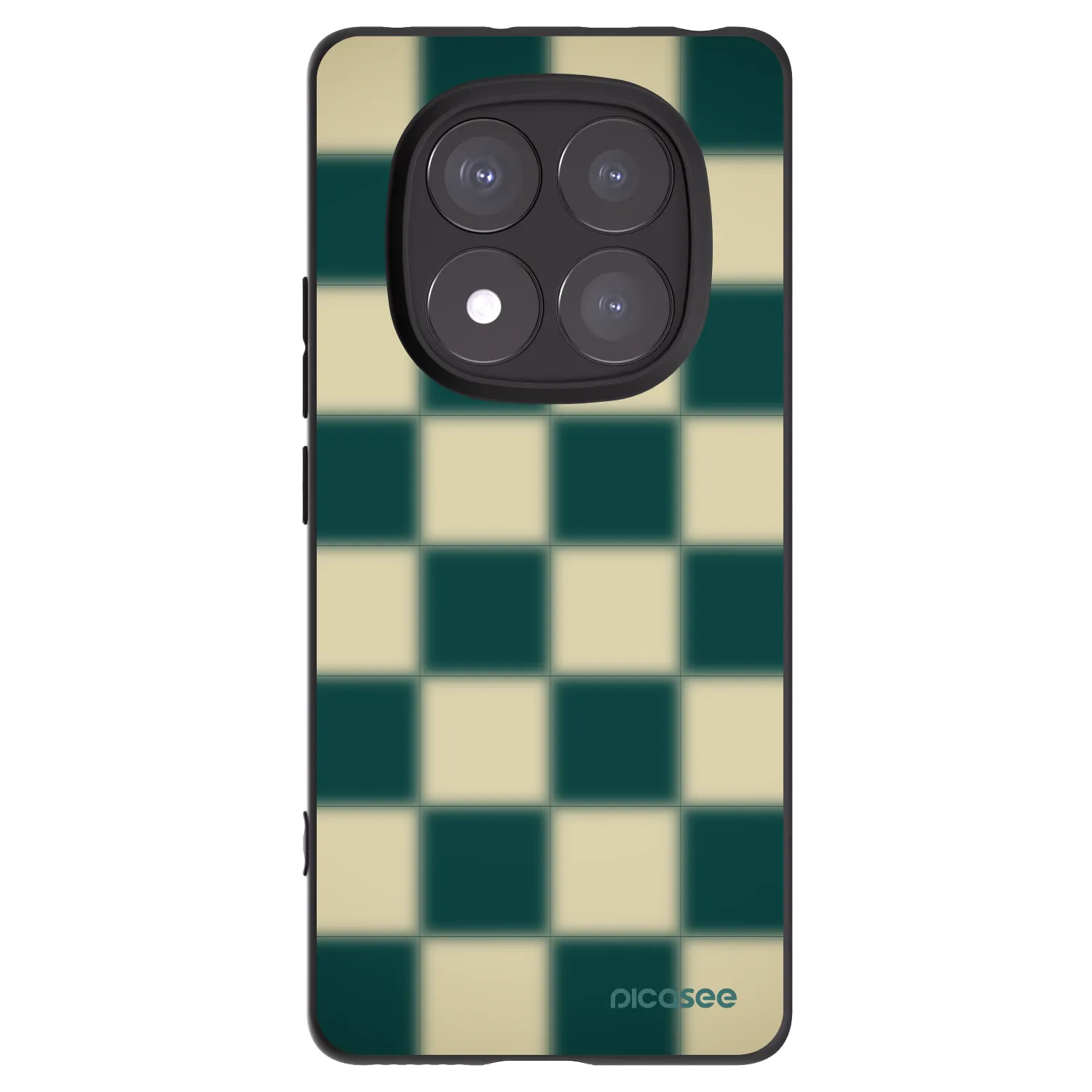 Picasee Xiaomi Redmi Note 14 Pro 5G Hülle - Schwarzes Silikon - Shadow Chess