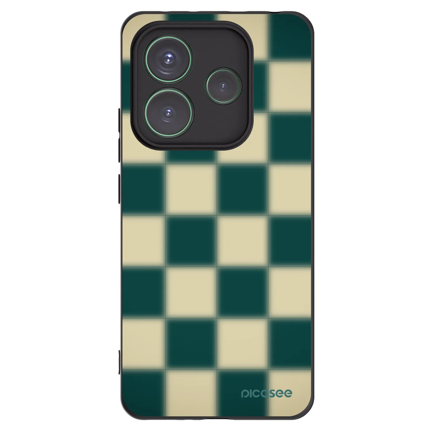 Picasee Xiaomi Redmi Note 14 5G Hülle - Schwarzes Silikon - Shadow Chess