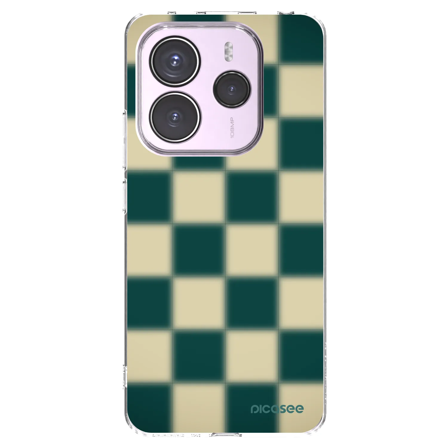 Picasee Xiaomi Redmi Note 14 5G Hülle - Transparentes Silikon - Shadow Chess