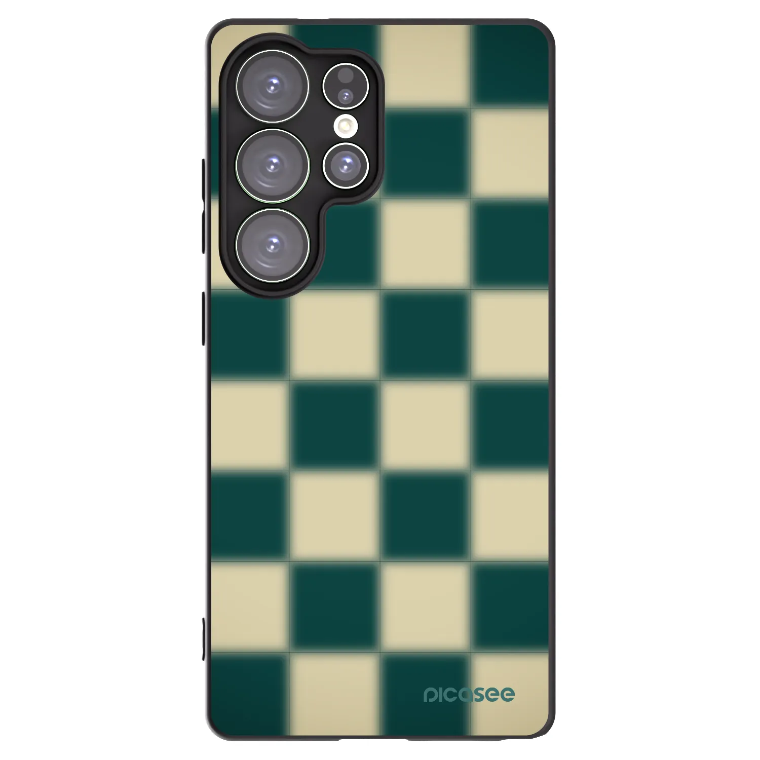 Picasee Samsung Galaxy S25 Ultra 5G Hülle - Schwarzes Silikon - Shadow Chess