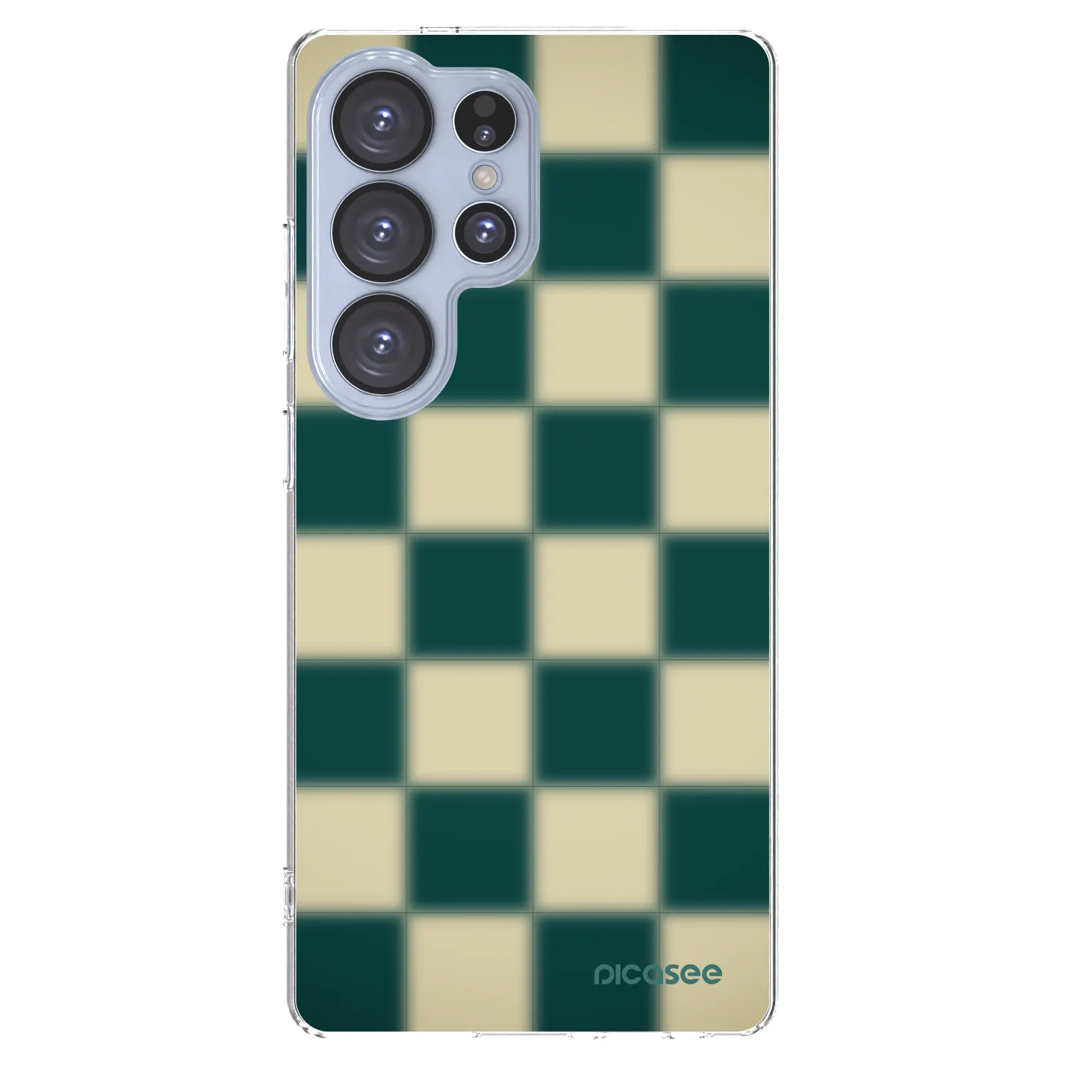 Picasee Samsung Galaxy S25 Ultra 5G Hülle - Transparentes Silikon - Shadow Chess