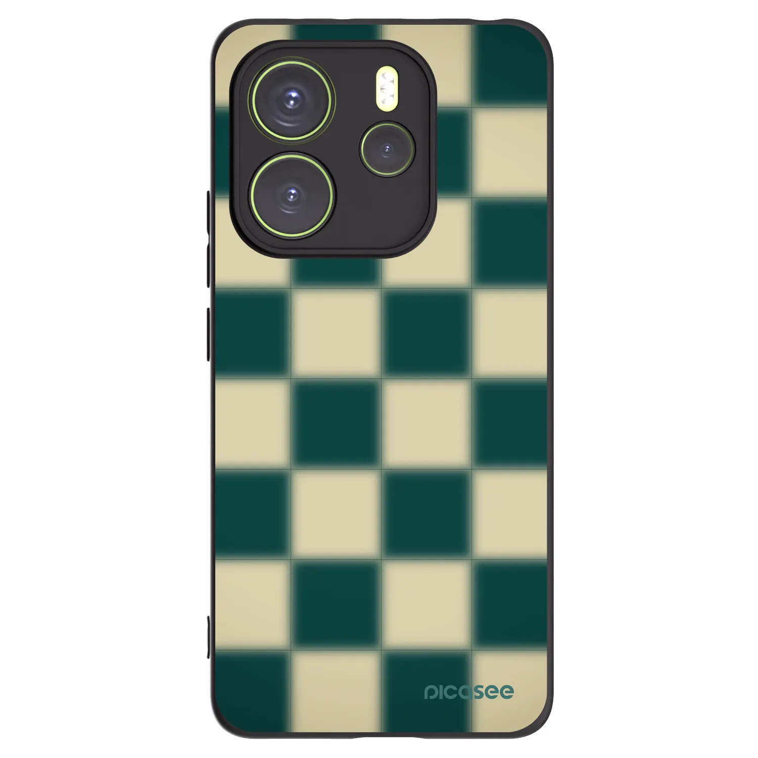 Picasee Xiaomi Redmi Note 14 4G Hülle - Schwarzes Silikon - Shadow Chess